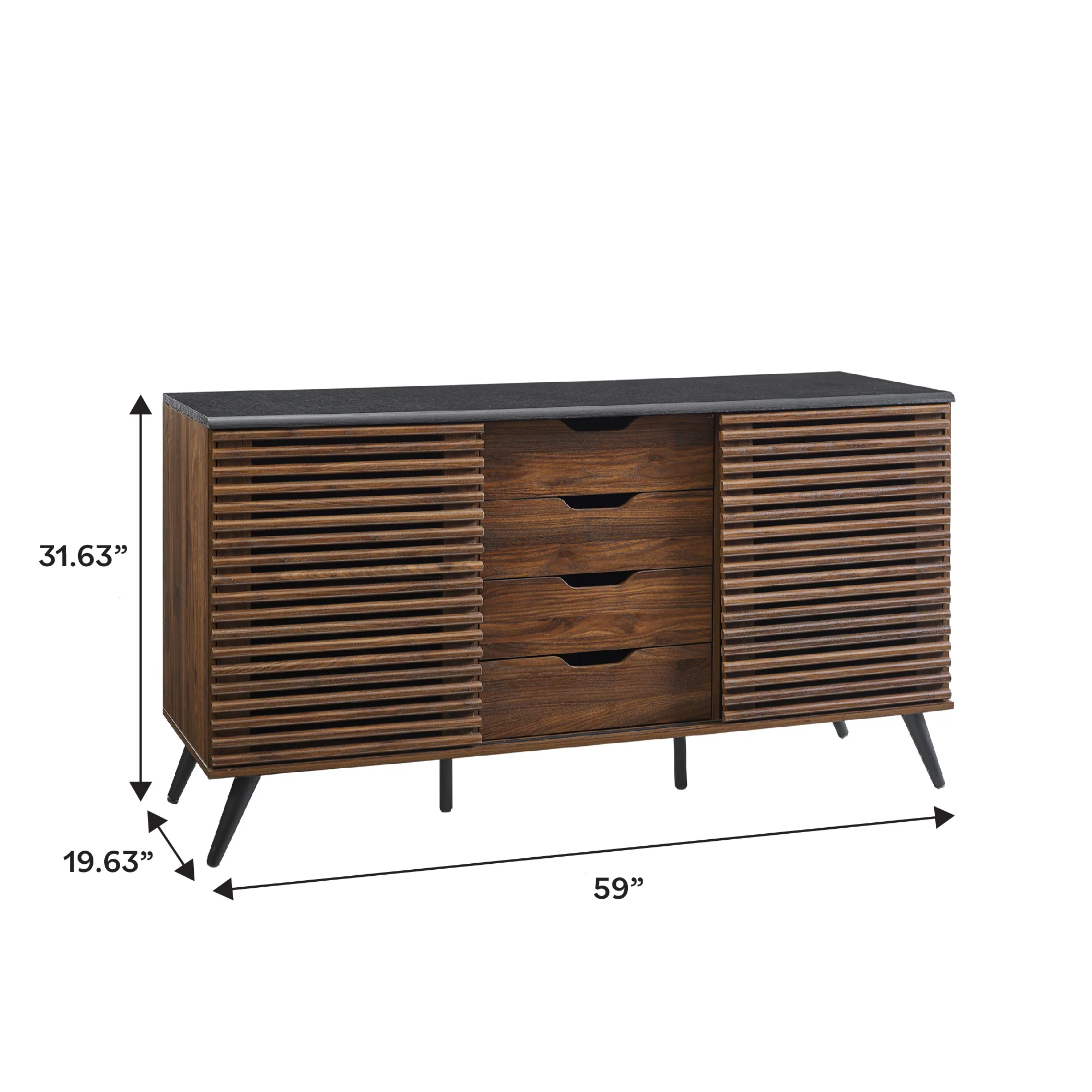 Havana Sliding Door Drawer Sideboard / TV Stand - Image 3