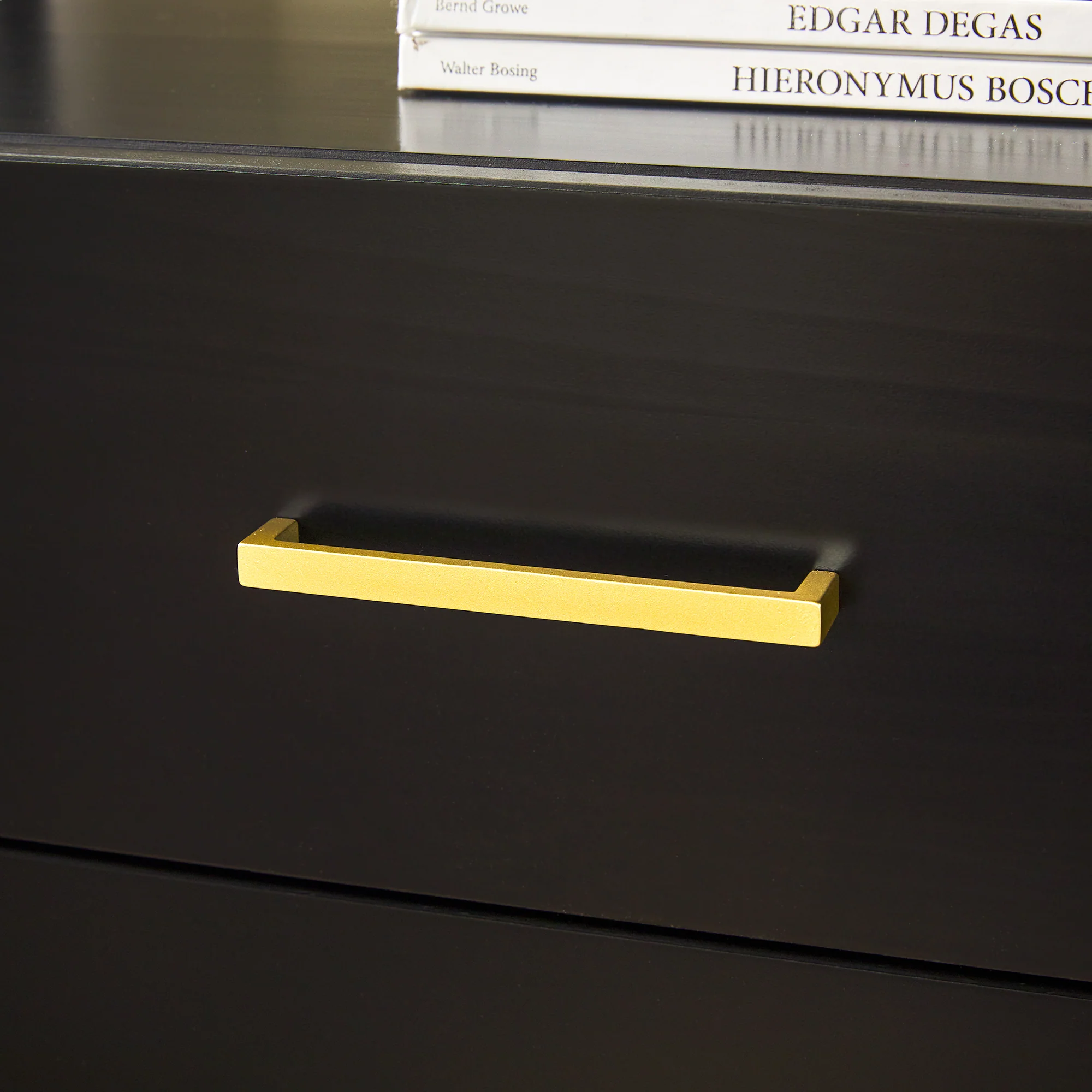 Isla Modern Easy Assembly Solid Wood 6-Drawer Dresser with Glass Top - Image 10