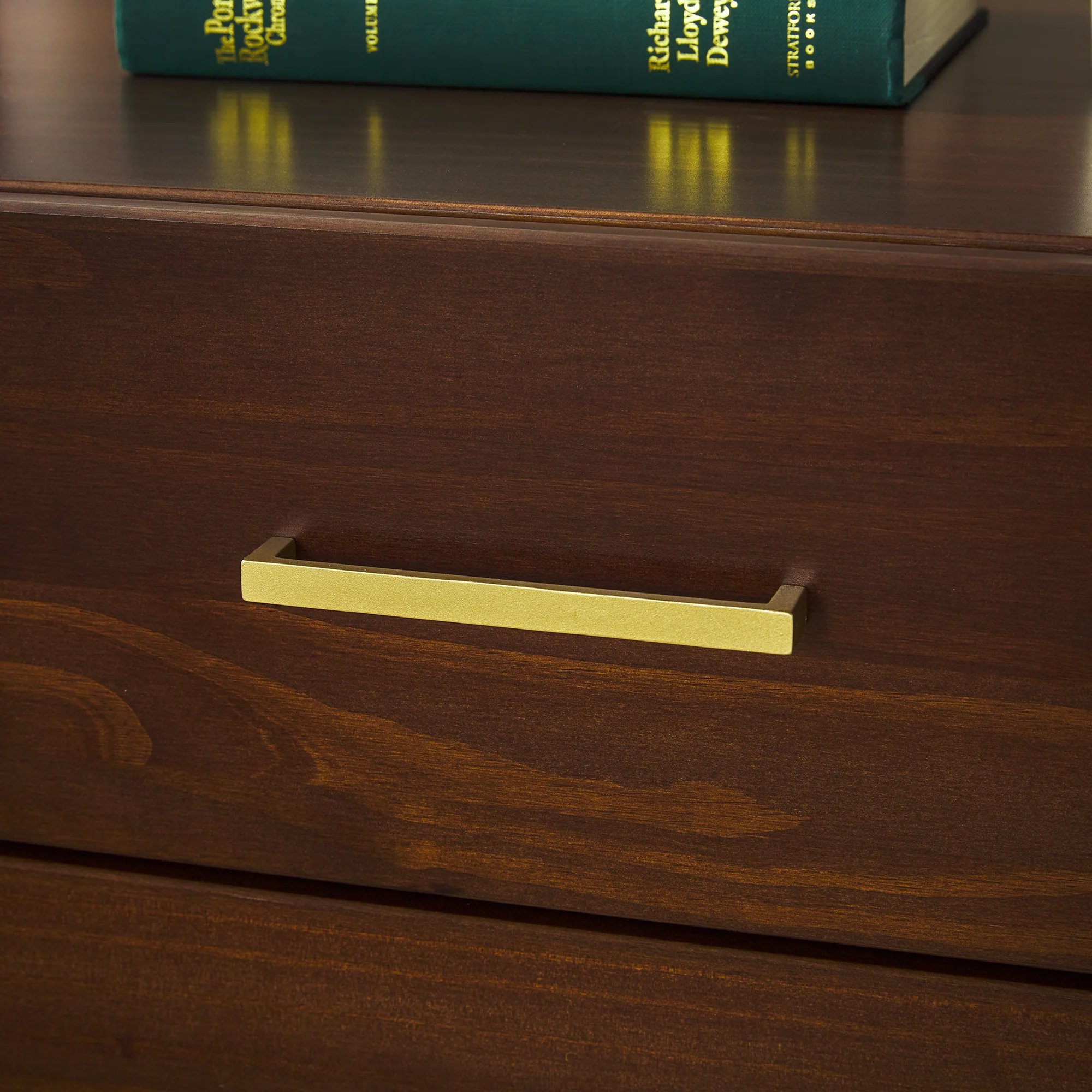 Isla Modern Easy Assembly Solid Wood 6-Drawer Dresser with Glass Top - Image 19