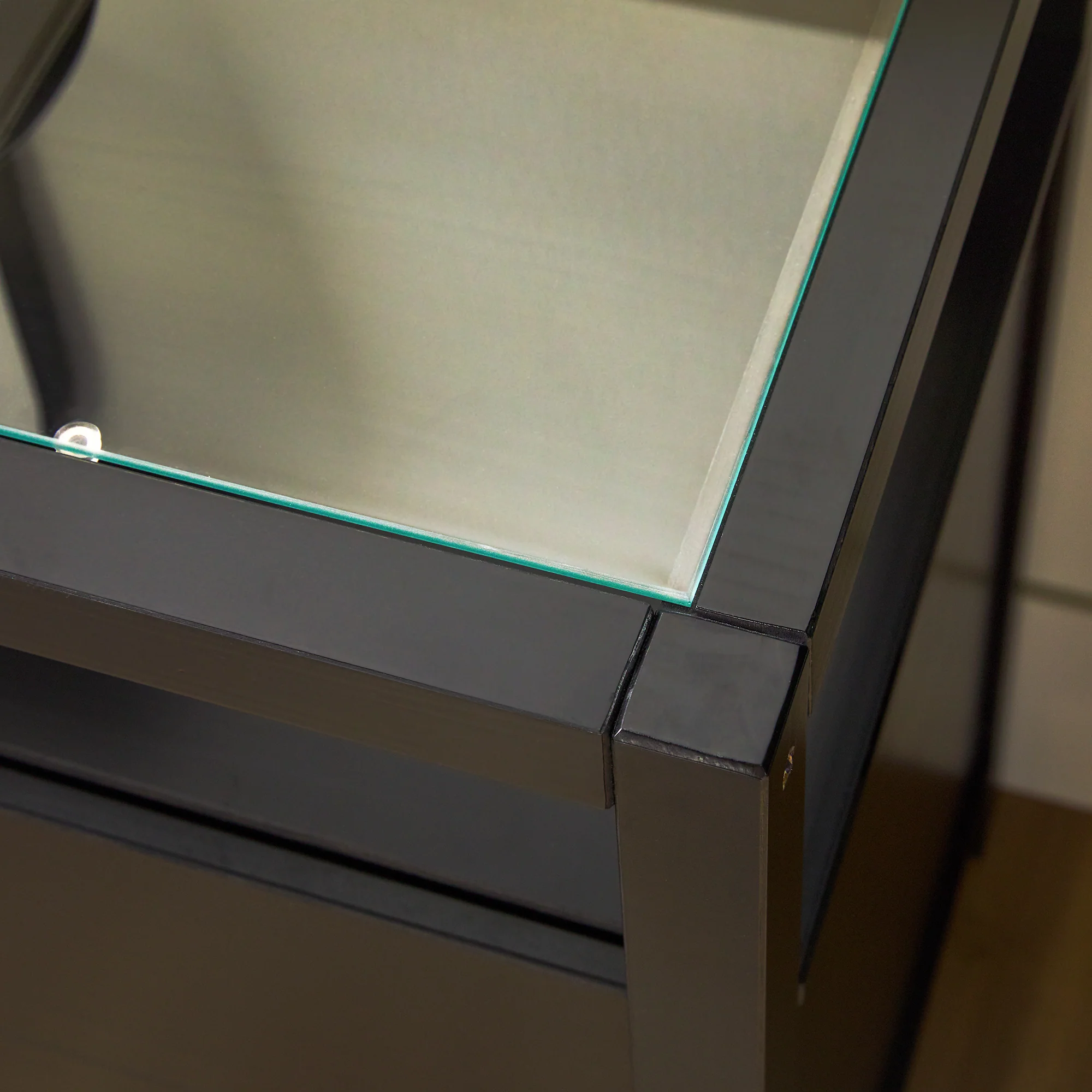 Isla Modern Easy Assembly Solid Wood 6-Drawer Dresser with Glass Top - Image 8