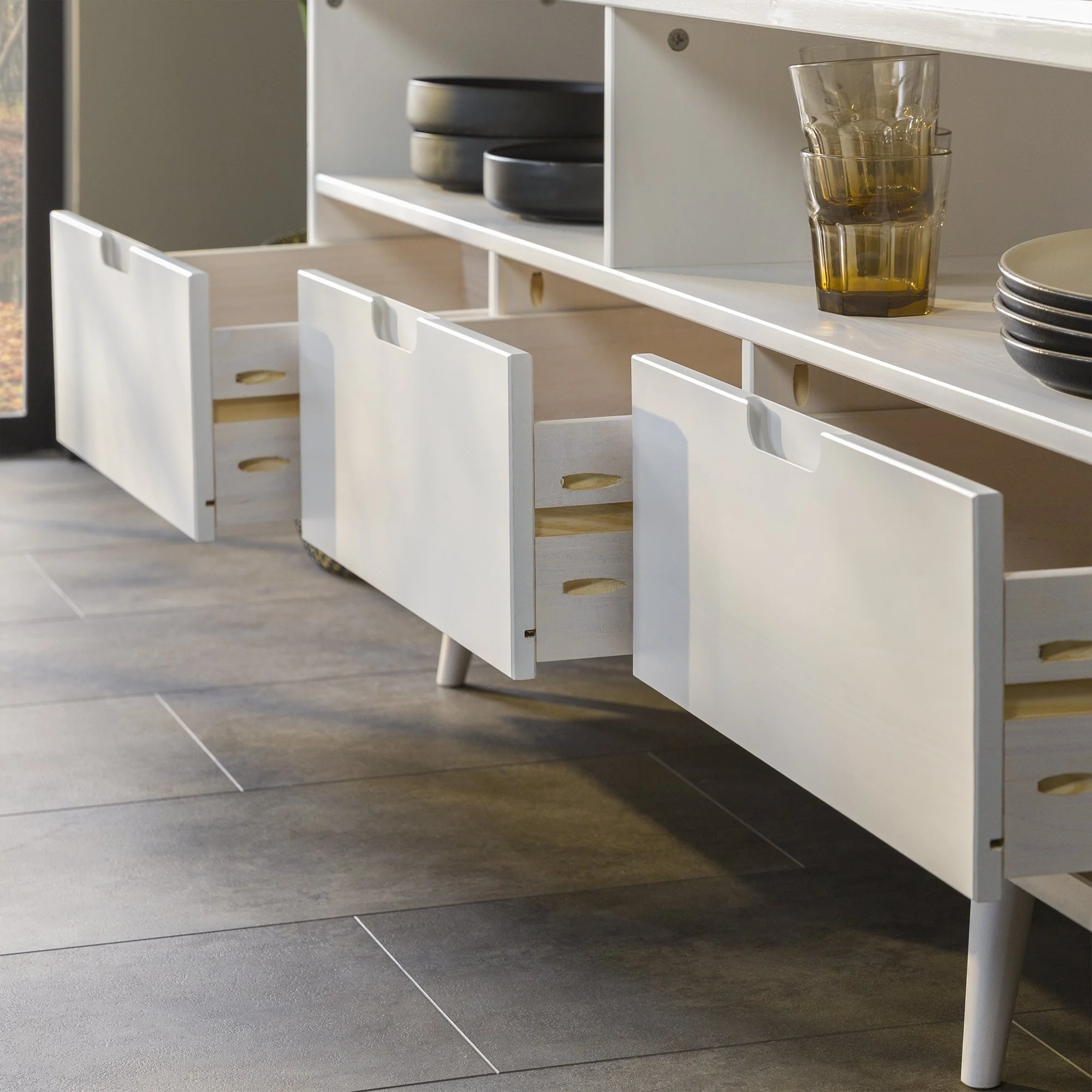 Sloane 3-Drawer Solid Wood TV Console - Image 11