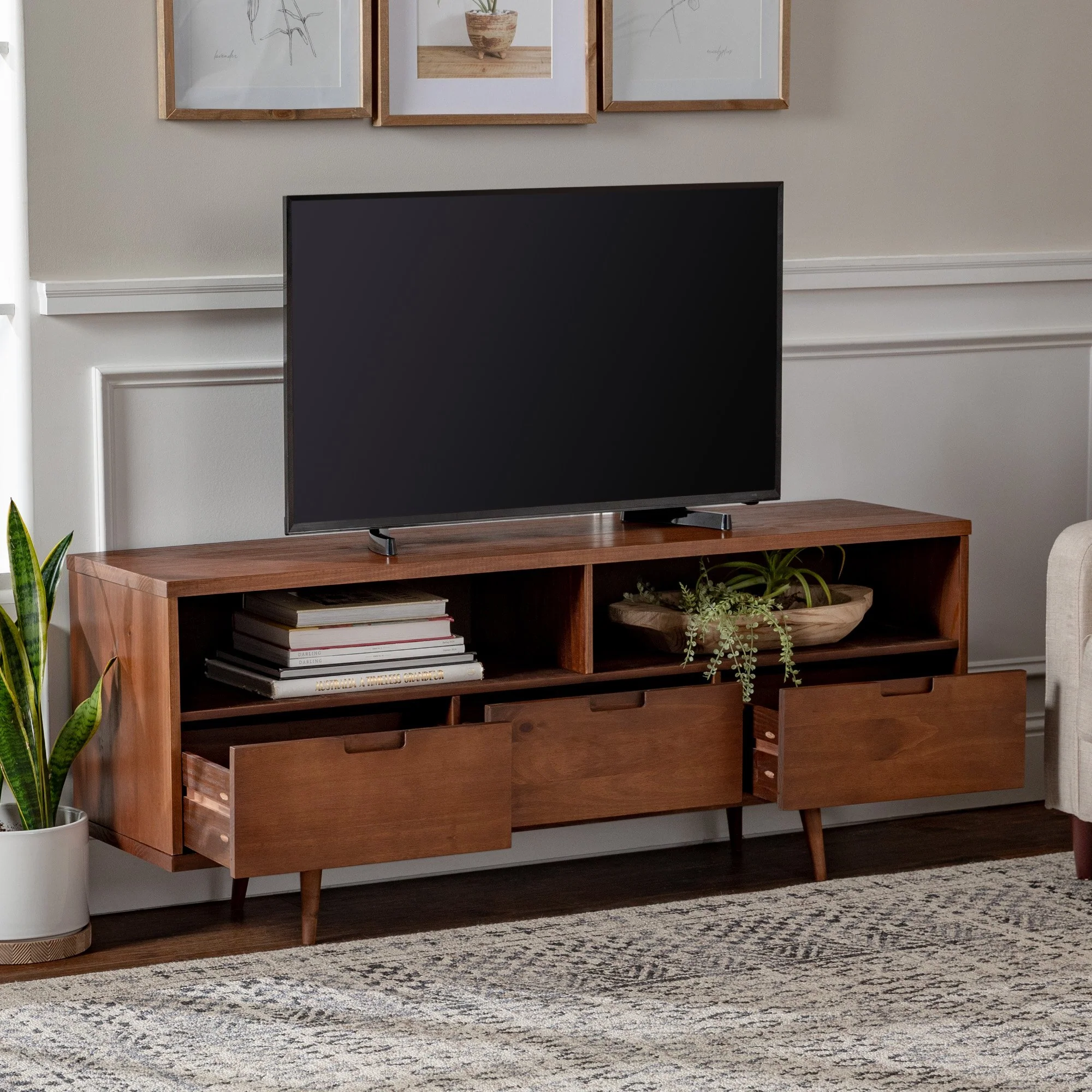 Sloane 3-Drawer Solid Wood TV Console - Image 12