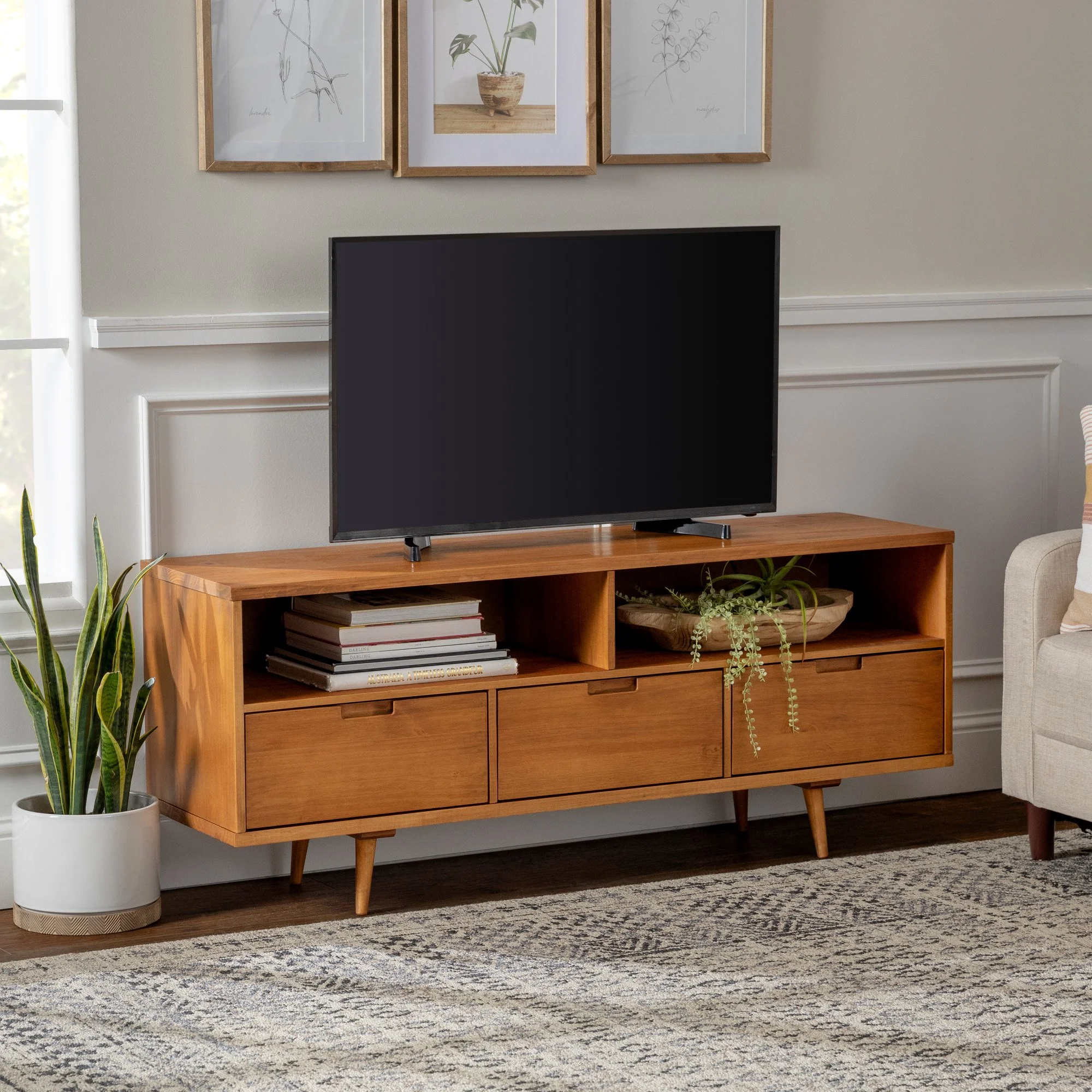Sloane 3-Drawer Solid Wood TV Console - Image 14
