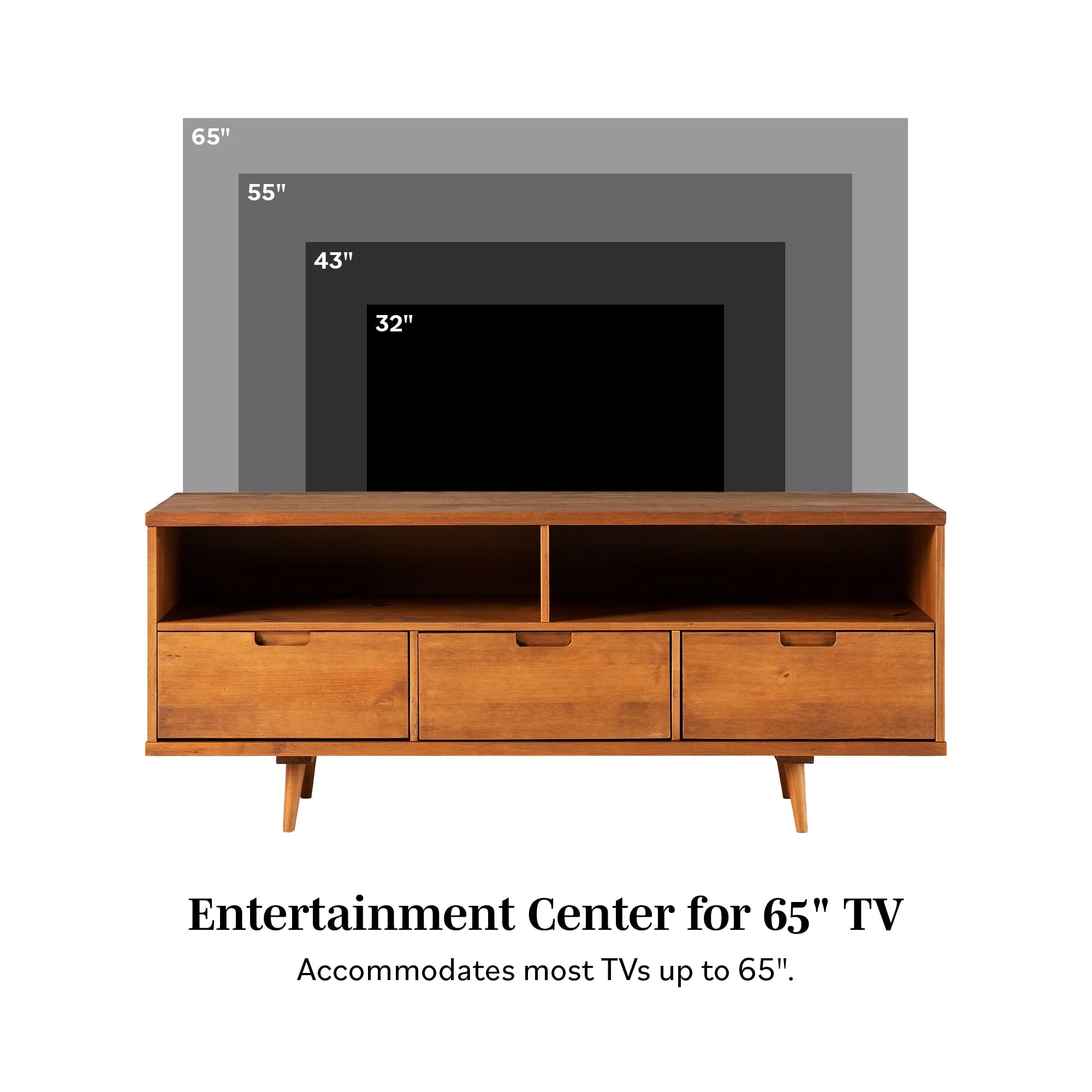 Sloane 3-Drawer Solid Wood TV Console - Image 3