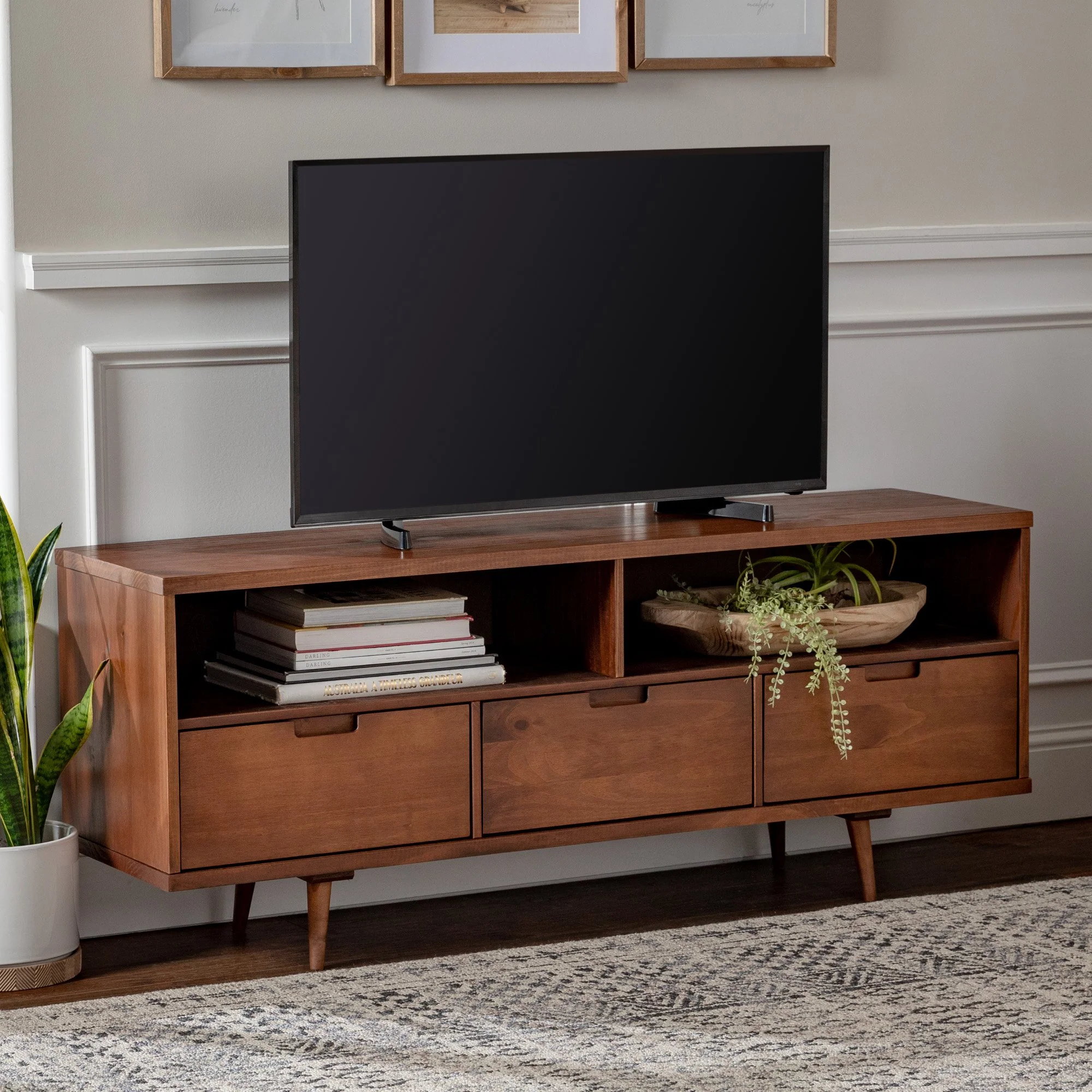 Sloane 3-Drawer Solid Wood TV Console - Image 6