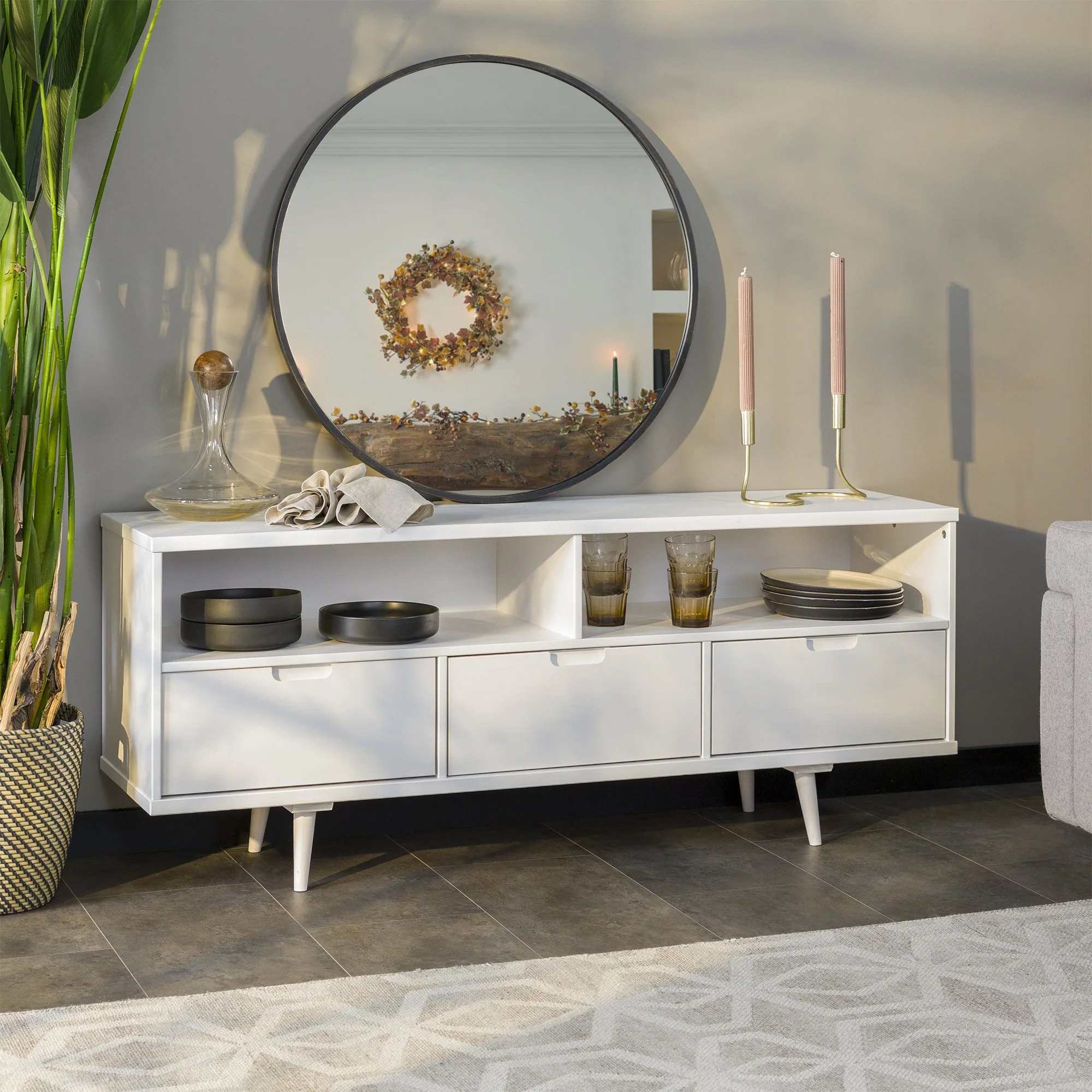 Sloane 3-Drawer Solid Wood TV Console - Image 7