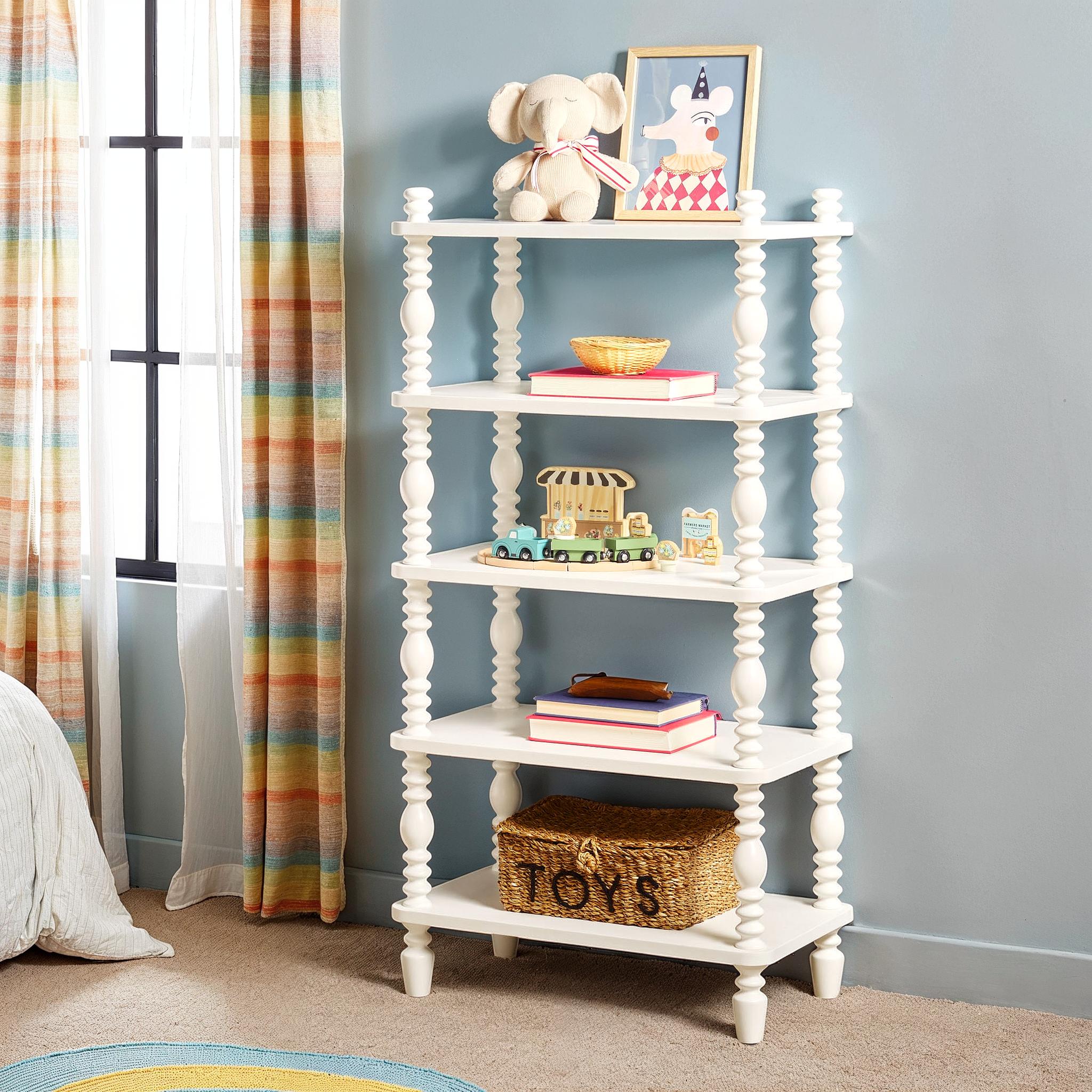 Traditional Vivienne Easy Assembly Solid Wood Short Bookshelf - Image 11