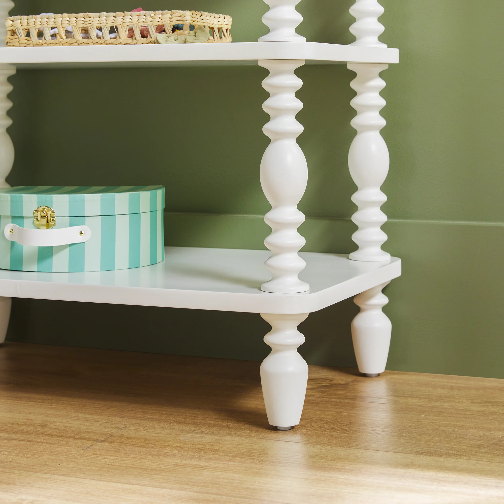 Traditional Vivienne Easy Assembly Solid Wood Short Bookshelf - Image 14