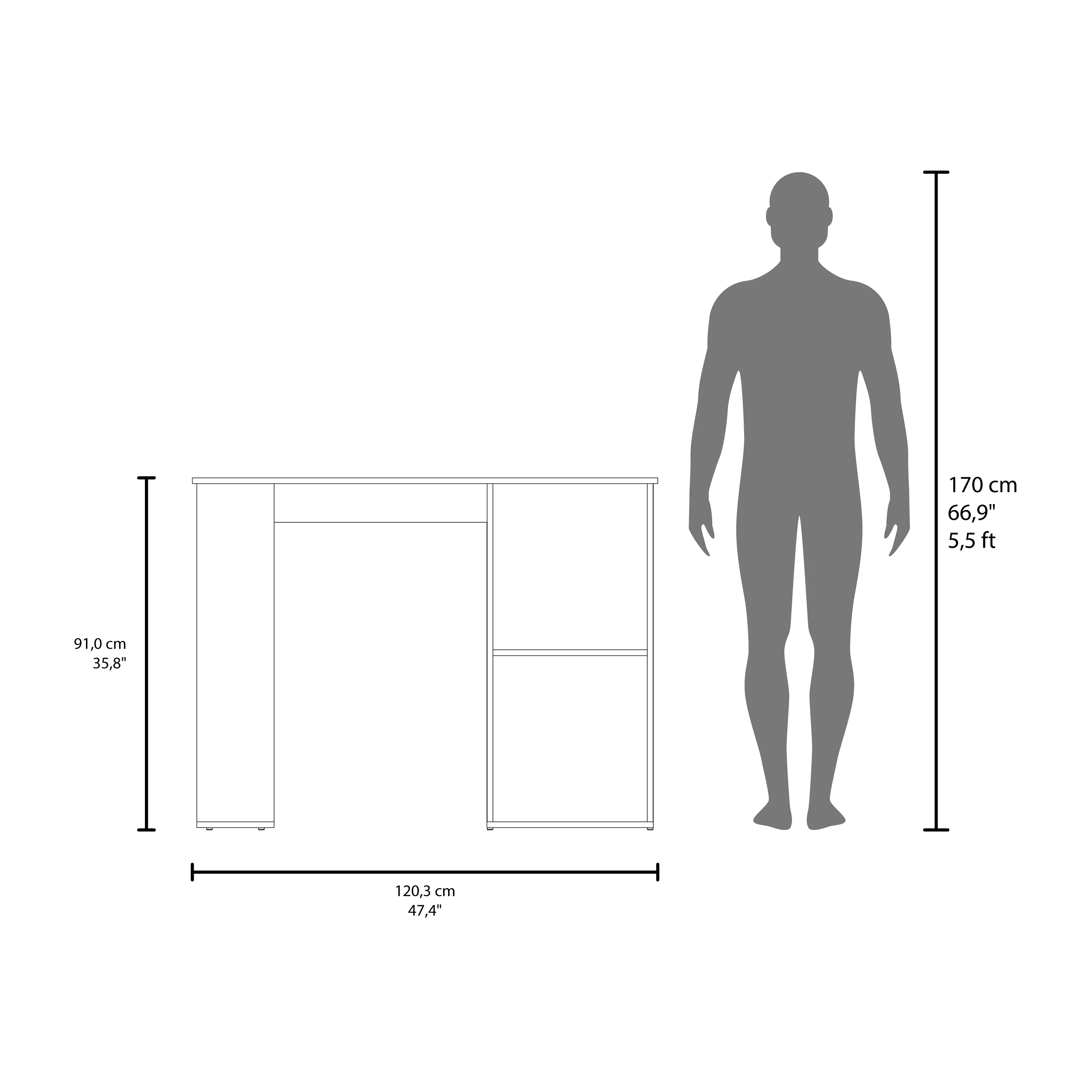 Walker Edison | Kitchen Island Storage Counter - Image 6