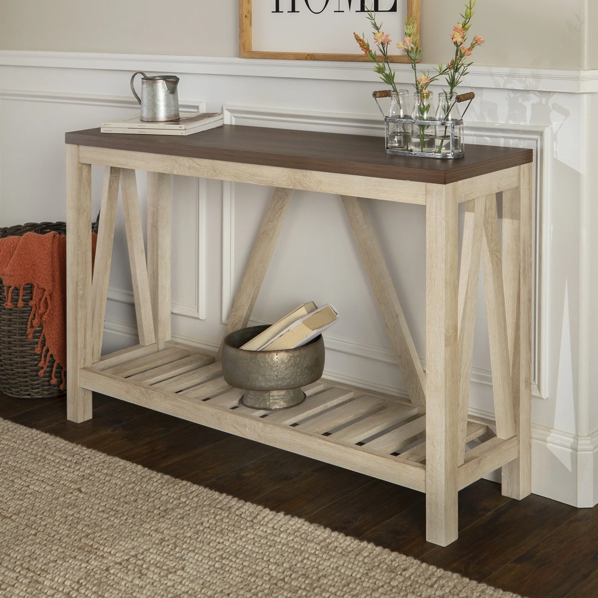 A-Frame Rustic Entry Table - Image 14