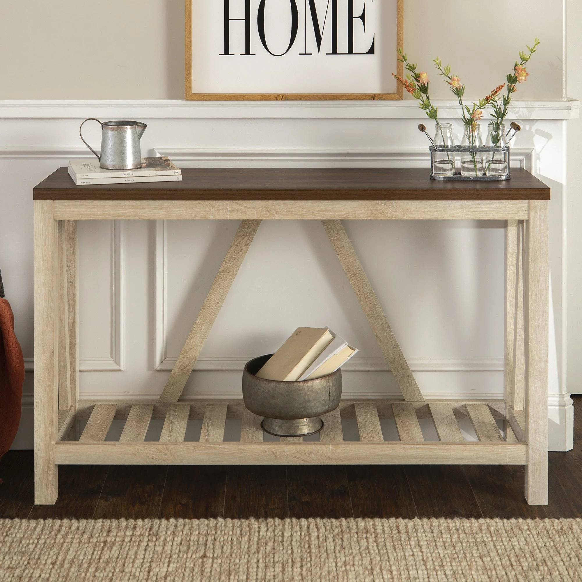 A-Frame Rustic Entry Table - Image 17