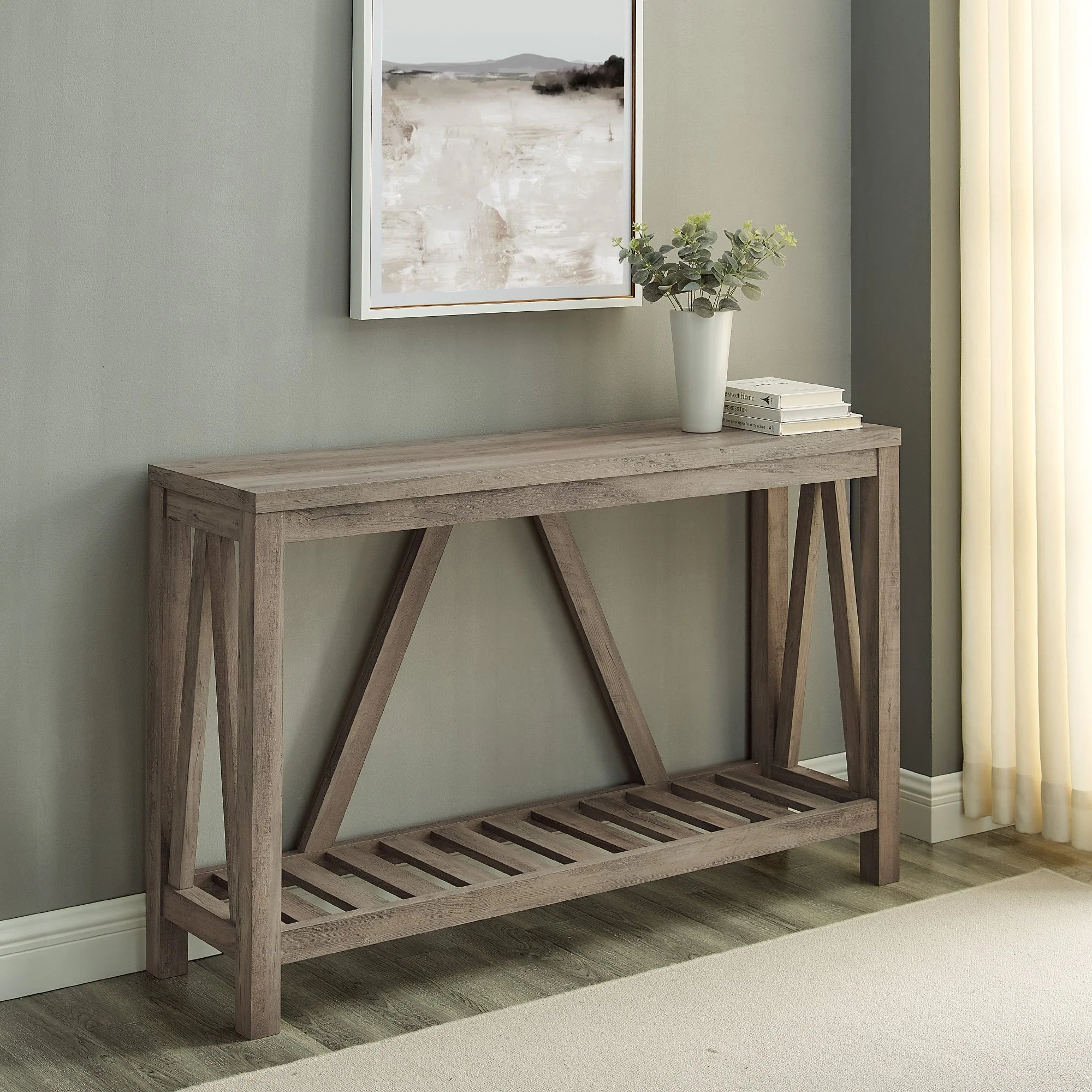 A-Frame Rustic Entry Table - Image 18