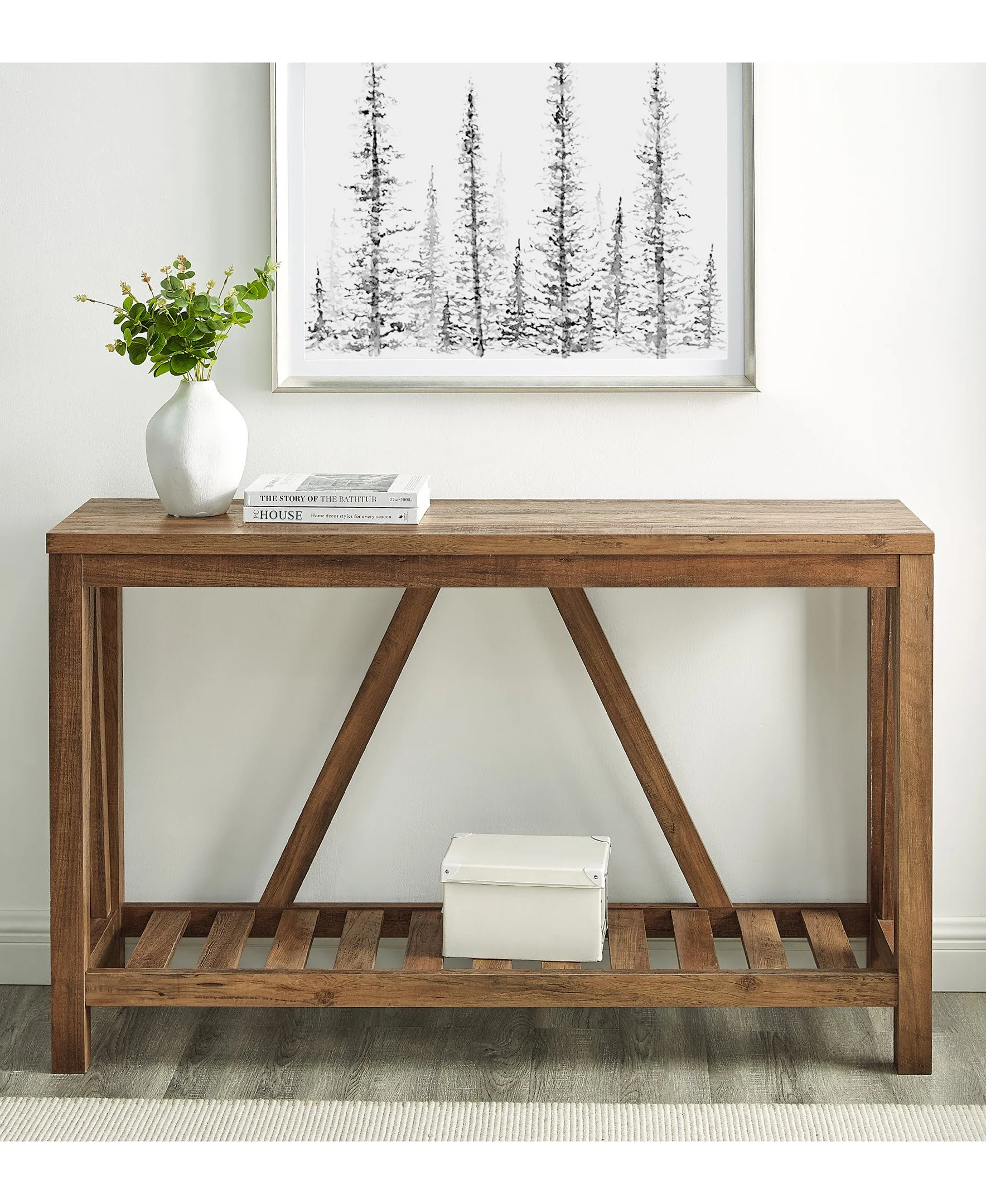 A-Frame Rustic Entry Table - Image 3