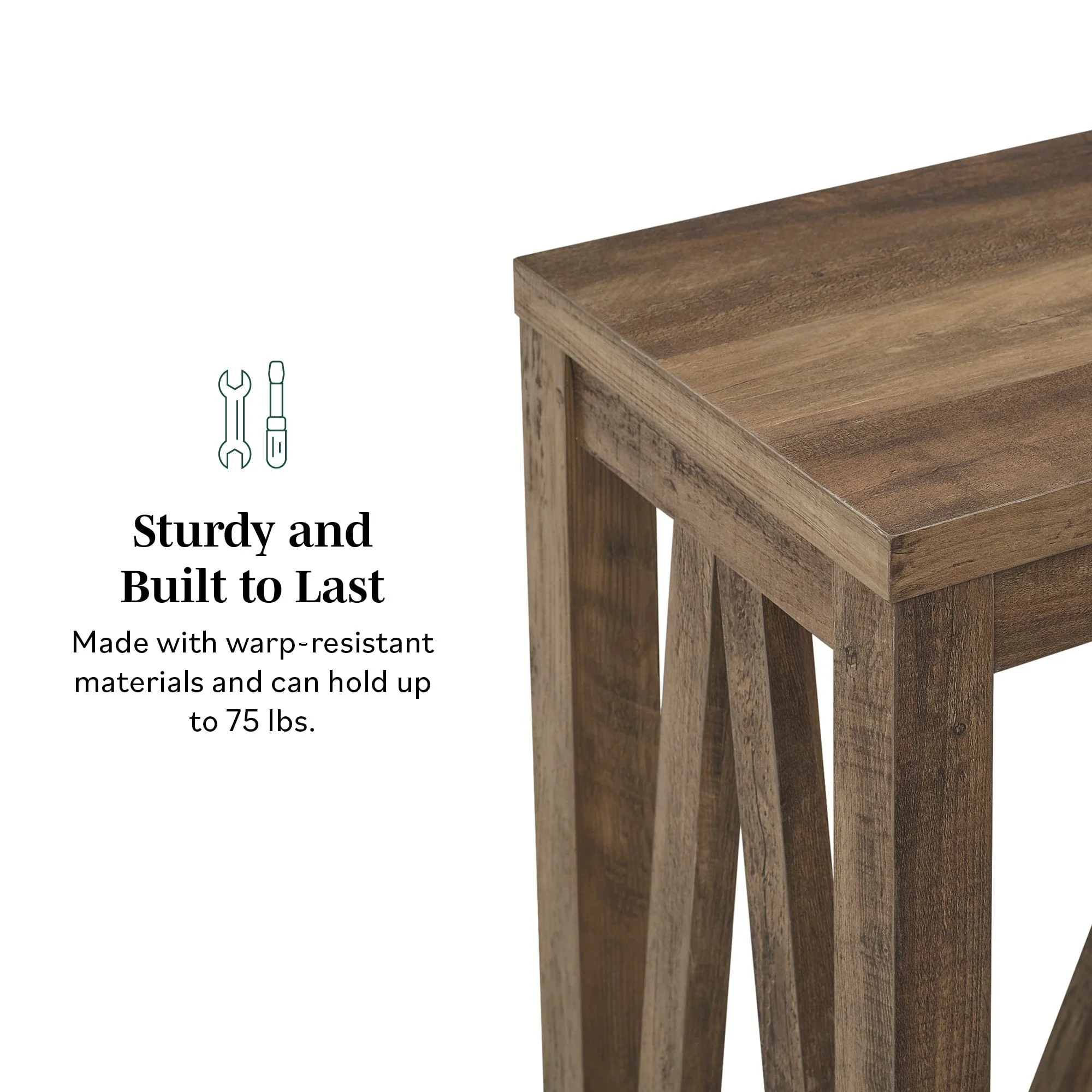 A-Frame Rustic Entry Table - Image 4