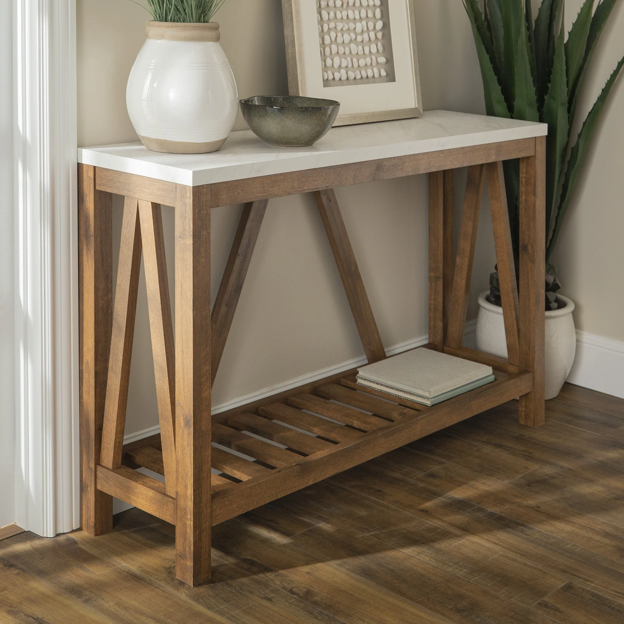 A-Frame Rustic Entry Table - Image 7
