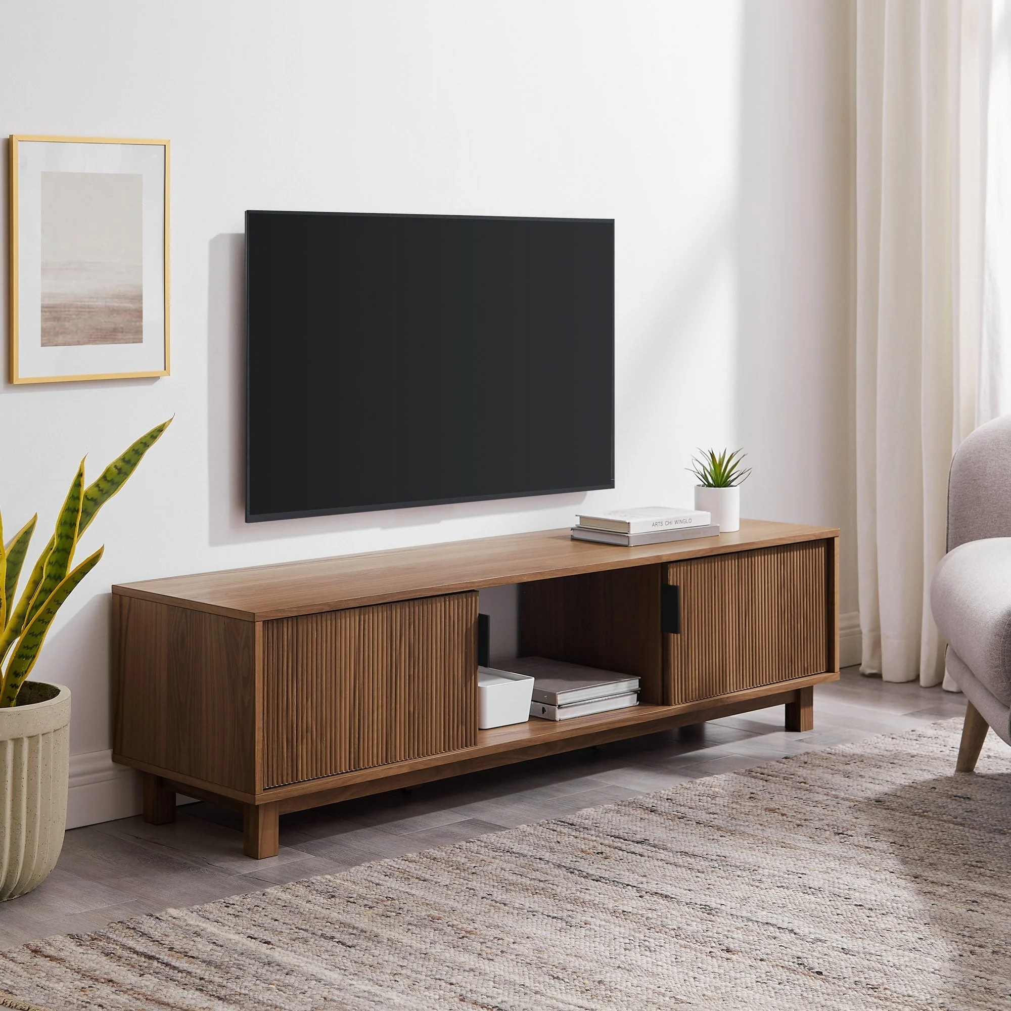 Reema Arundo Scandinavian Reeded TV Stand - Image 10