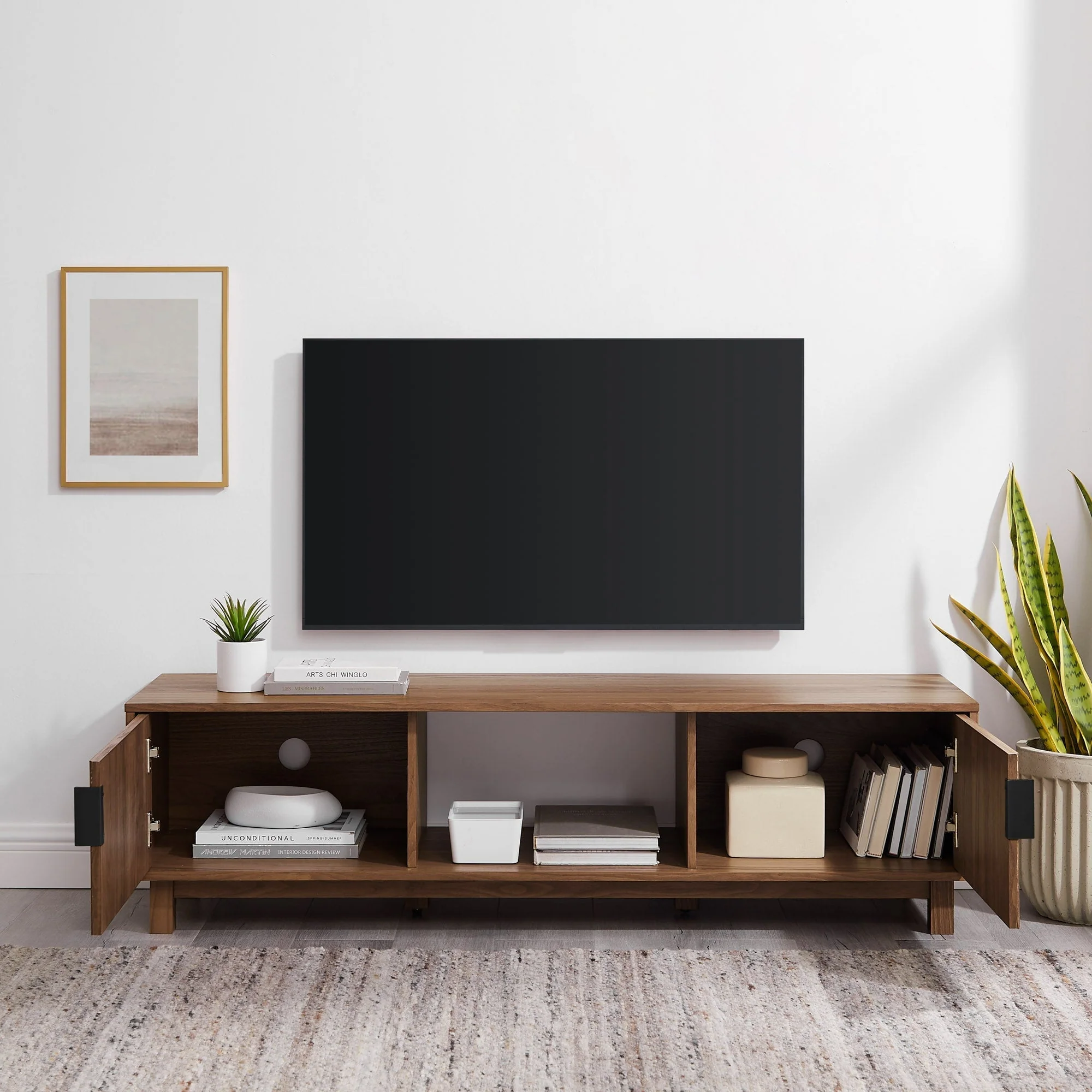 Reema Arundo Scandinavian Reeded TV Stand - Image 11