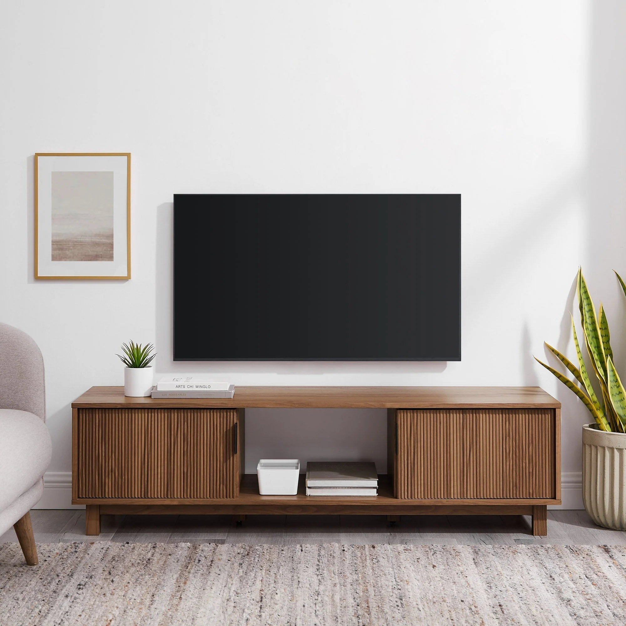 Reema Arundo Scandinavian Reeded TV Stand - Image 3