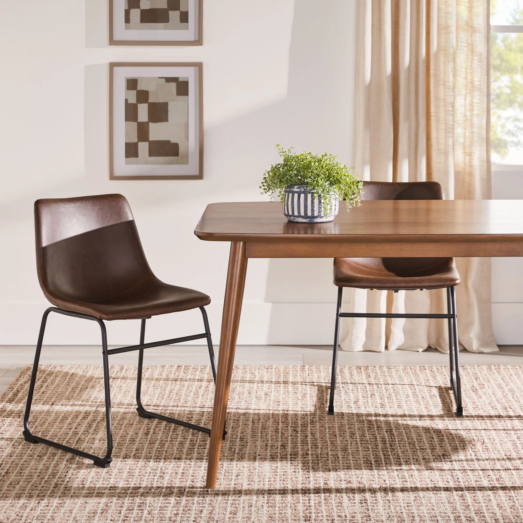 Mid-Century Taberu Modern Wood Dining Table - Image 9