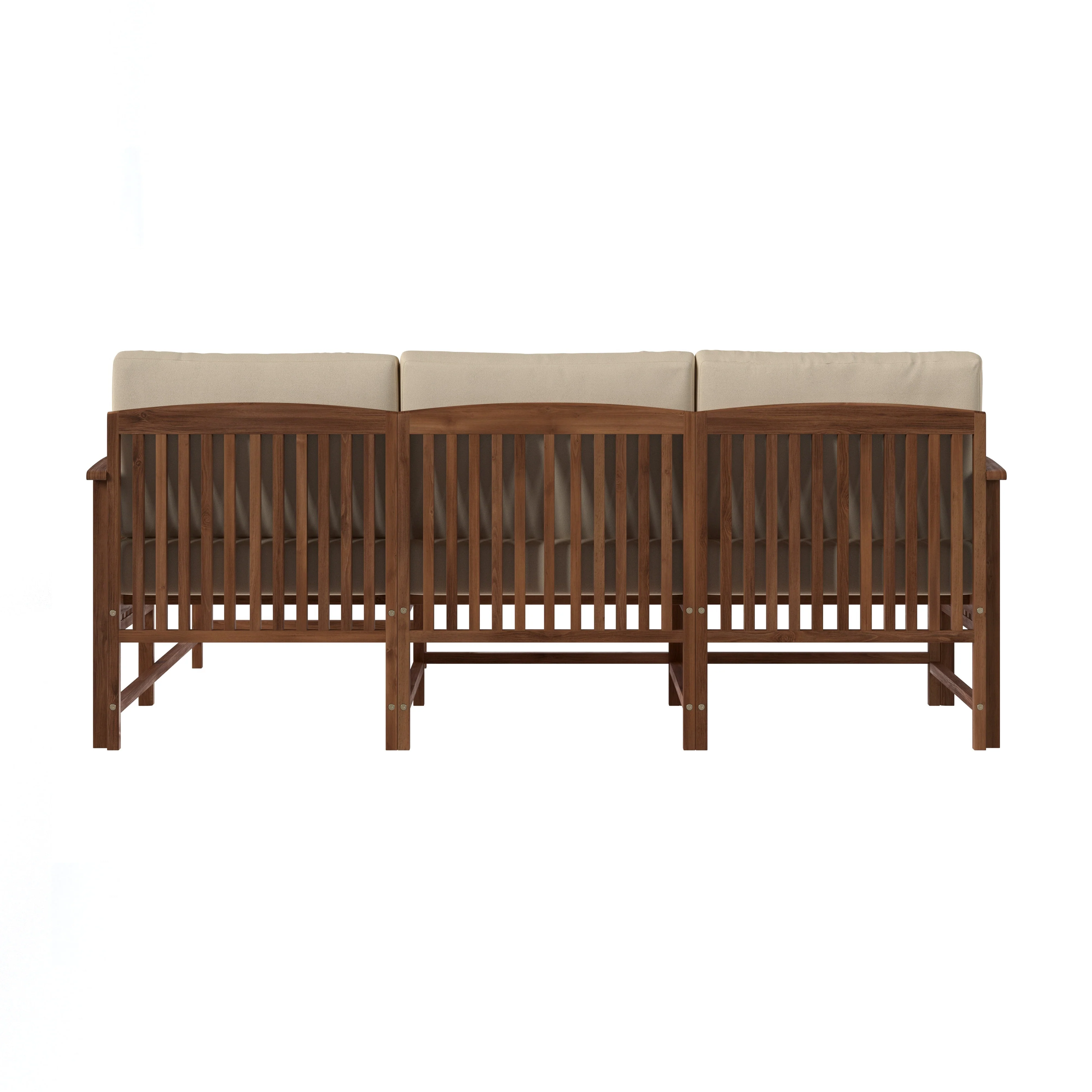 Midland Modern Solid Wood 3-Piece Outdoor Sectional Set - Image 14