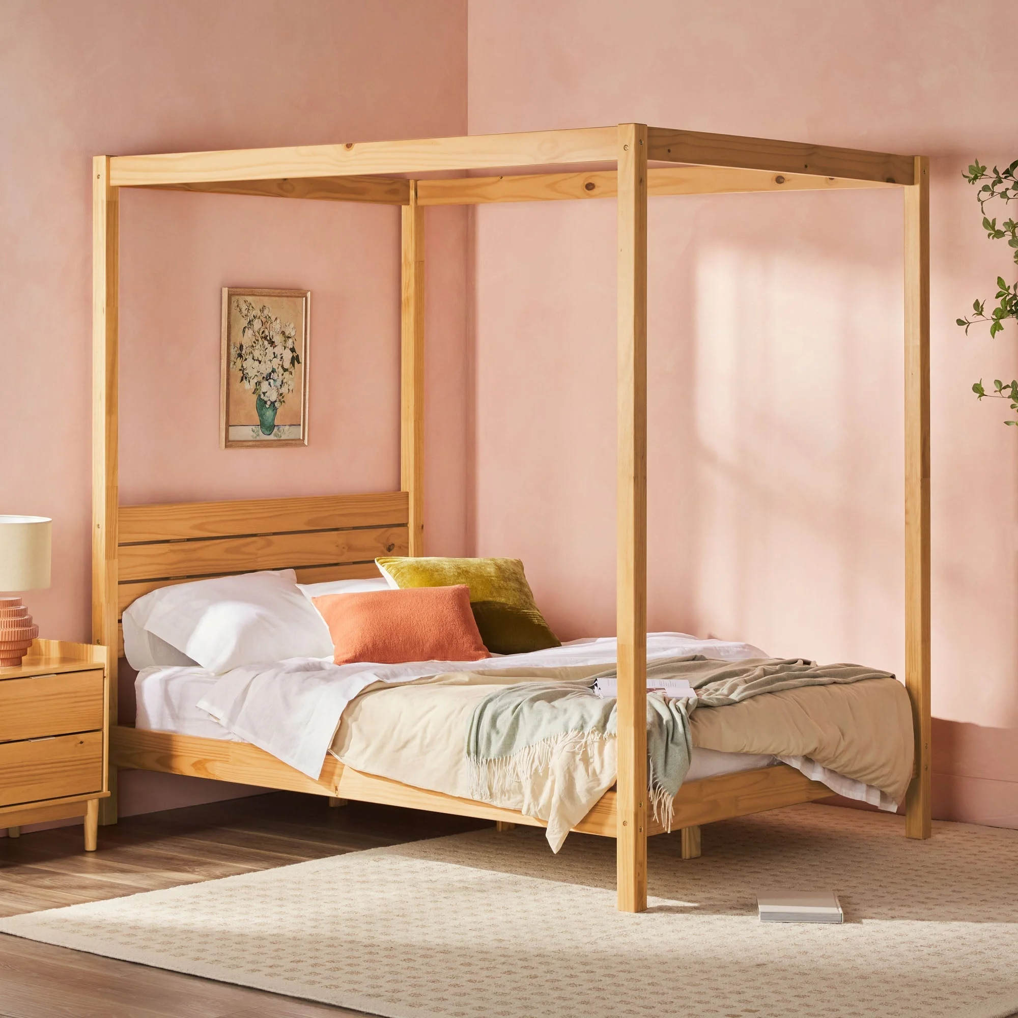 Isla Solid Wood Canopy Bedframe Collection - Image 15
