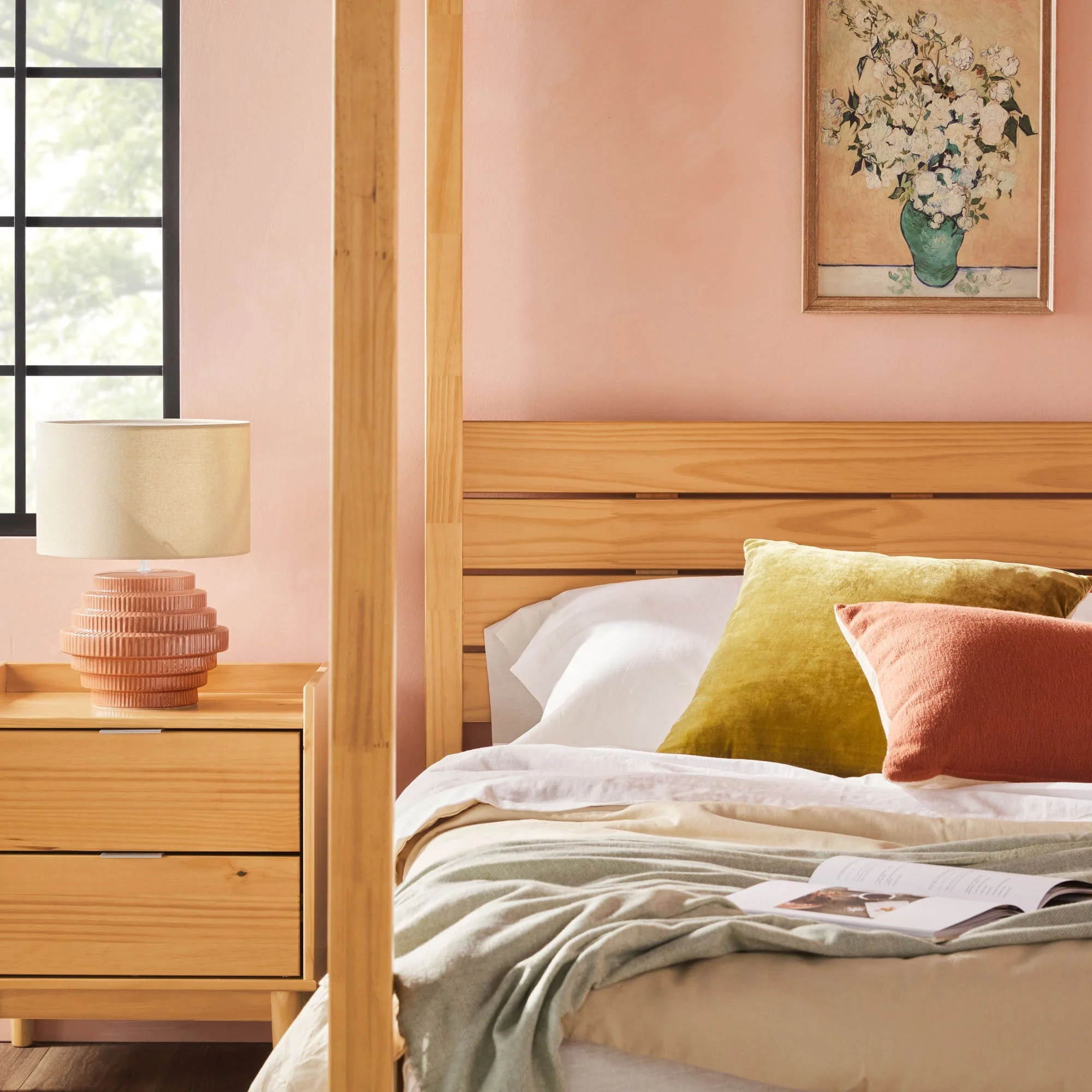 Isla Solid Wood Canopy Bedframe Collection - Image 16