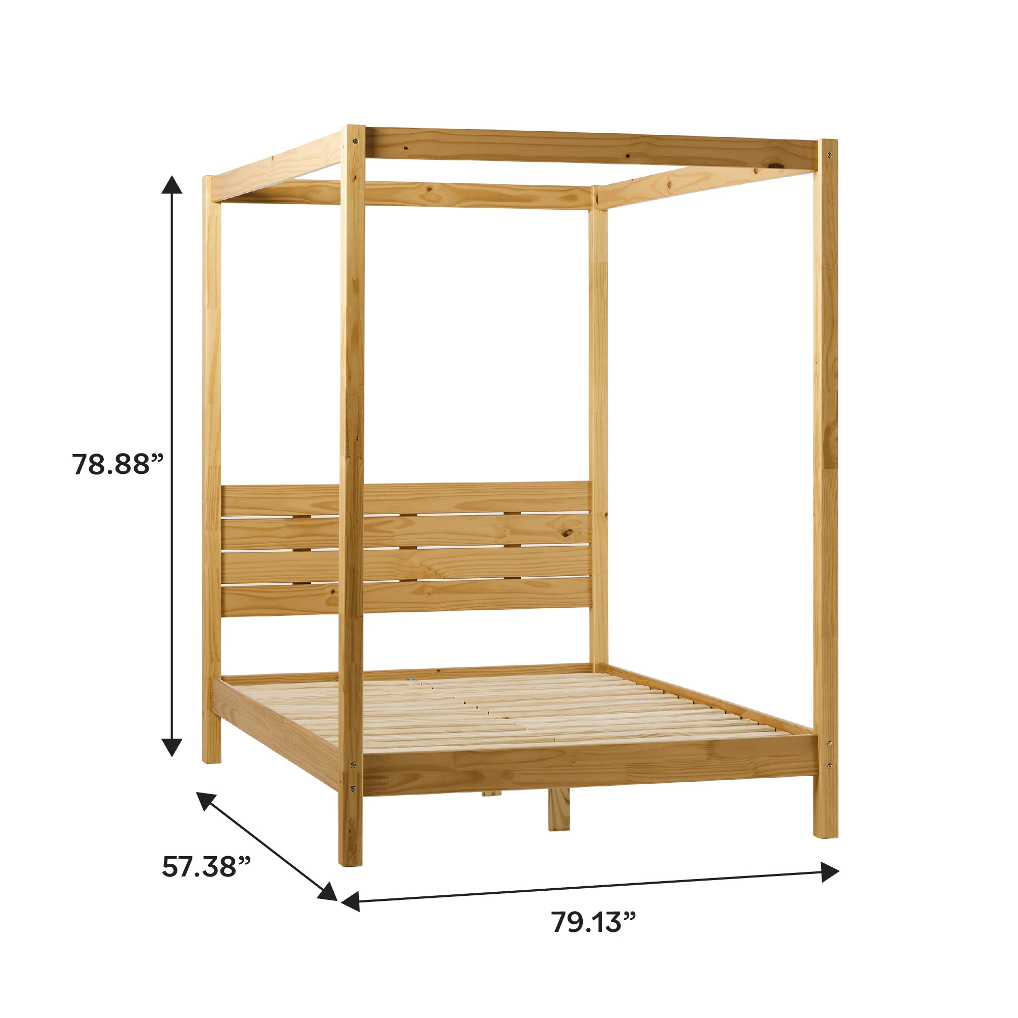 Isla Solid Wood Canopy Bedframe Collection - Image 18