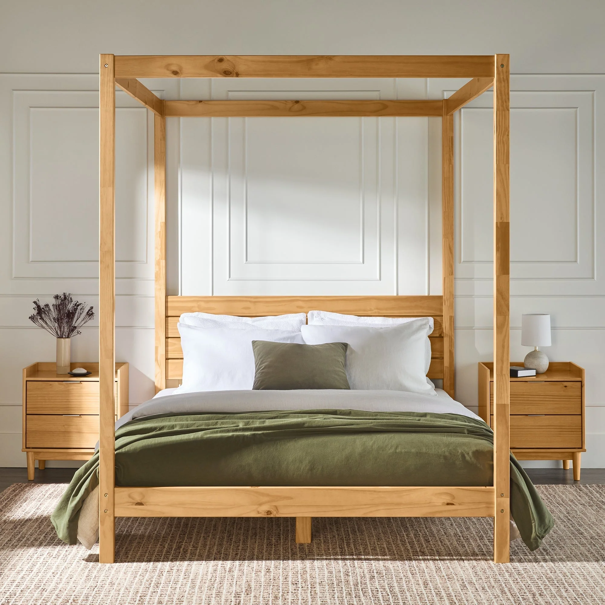 Isla Solid Wood Canopy Bedframe Collection - Image 4