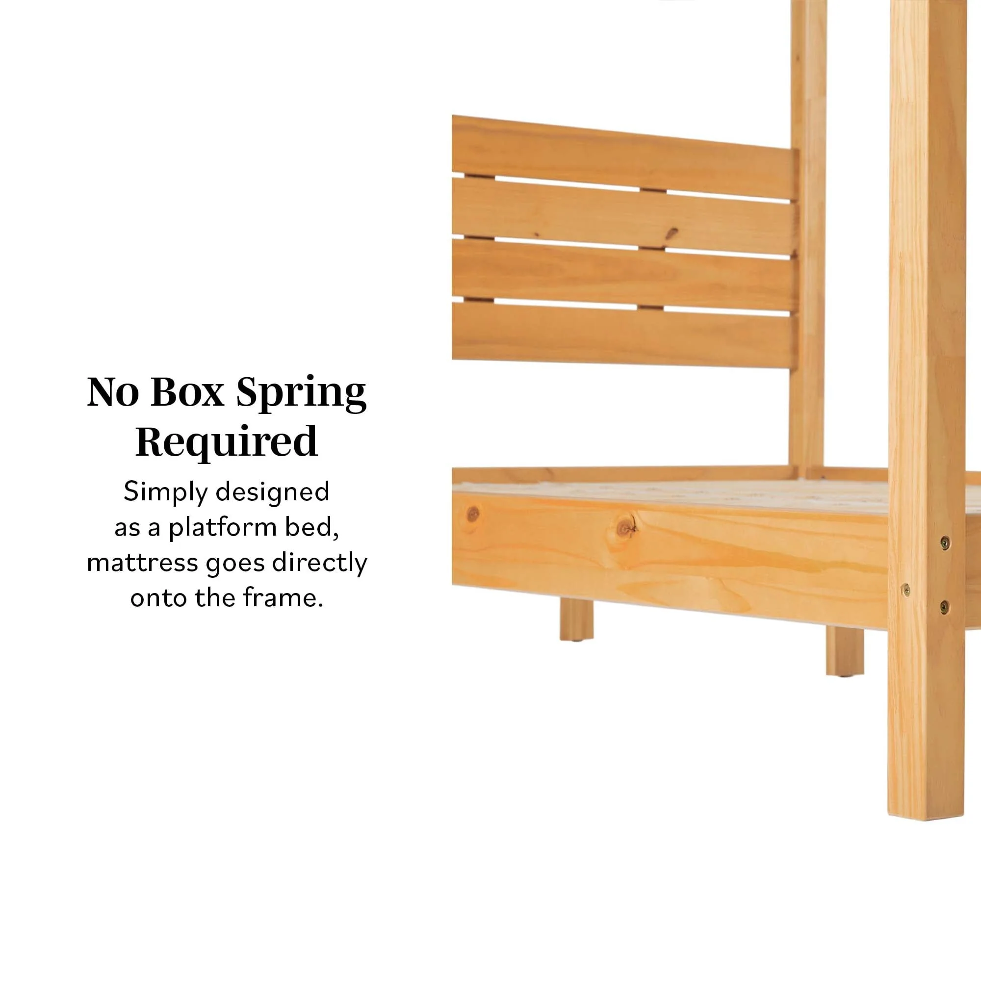 Isla Solid Wood Canopy Bedframe Collection - Image 6