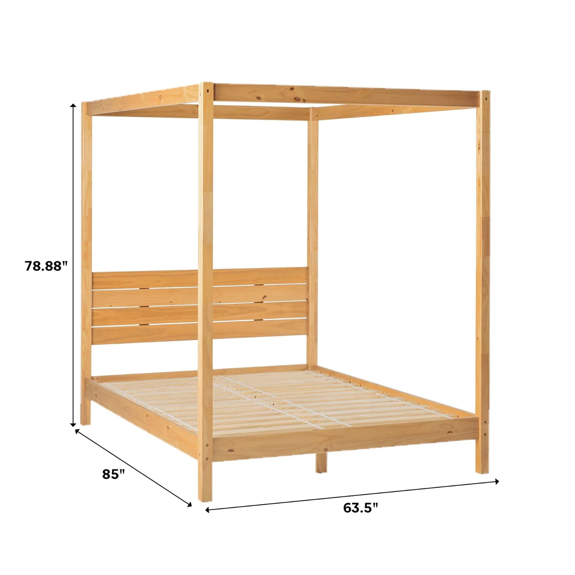 Isla Solid Wood Canopy Bedframe Collection - Image 7