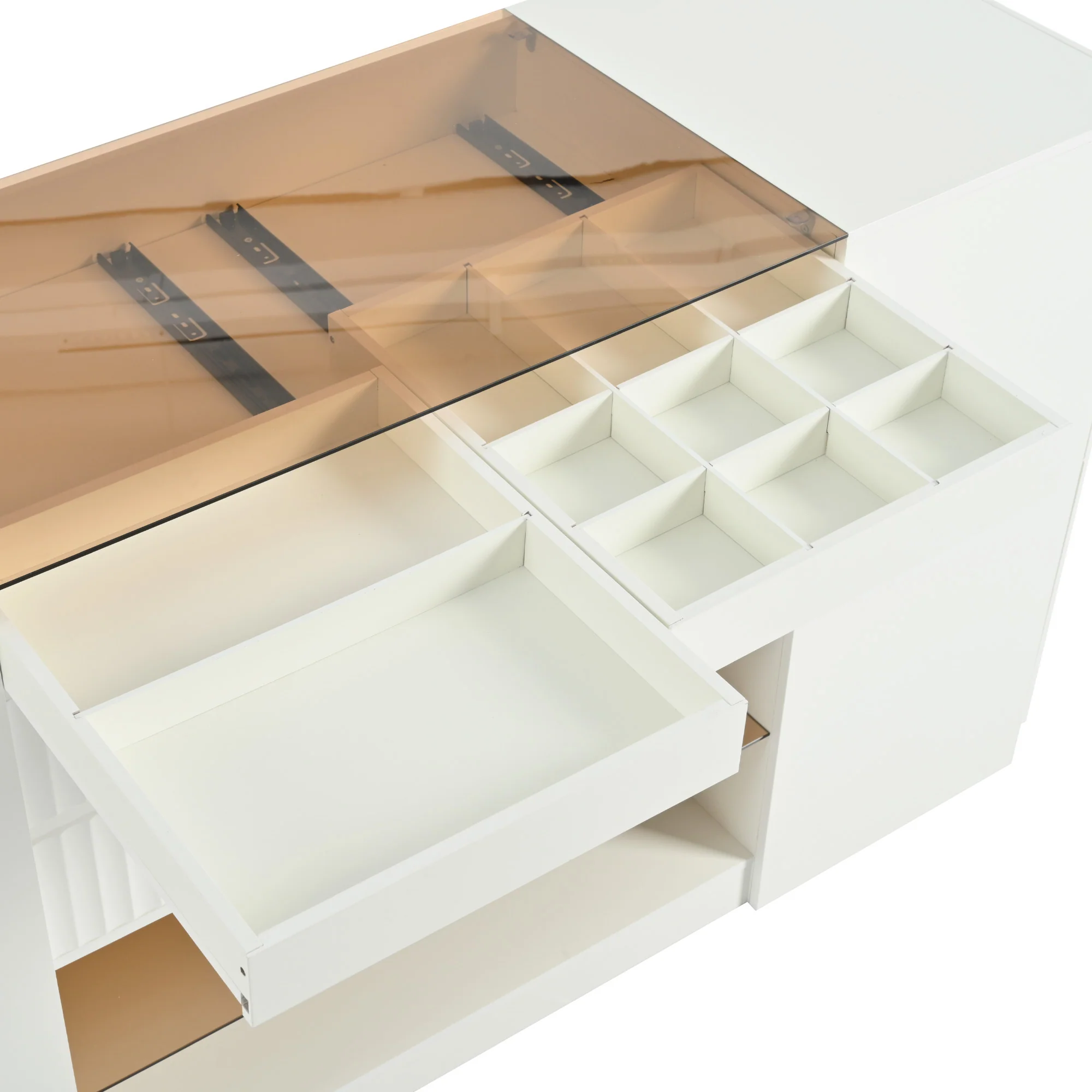 Walker Edison | Modern Multi-Functional Island Vanity Dresser and Storage Cabinet - Image 20