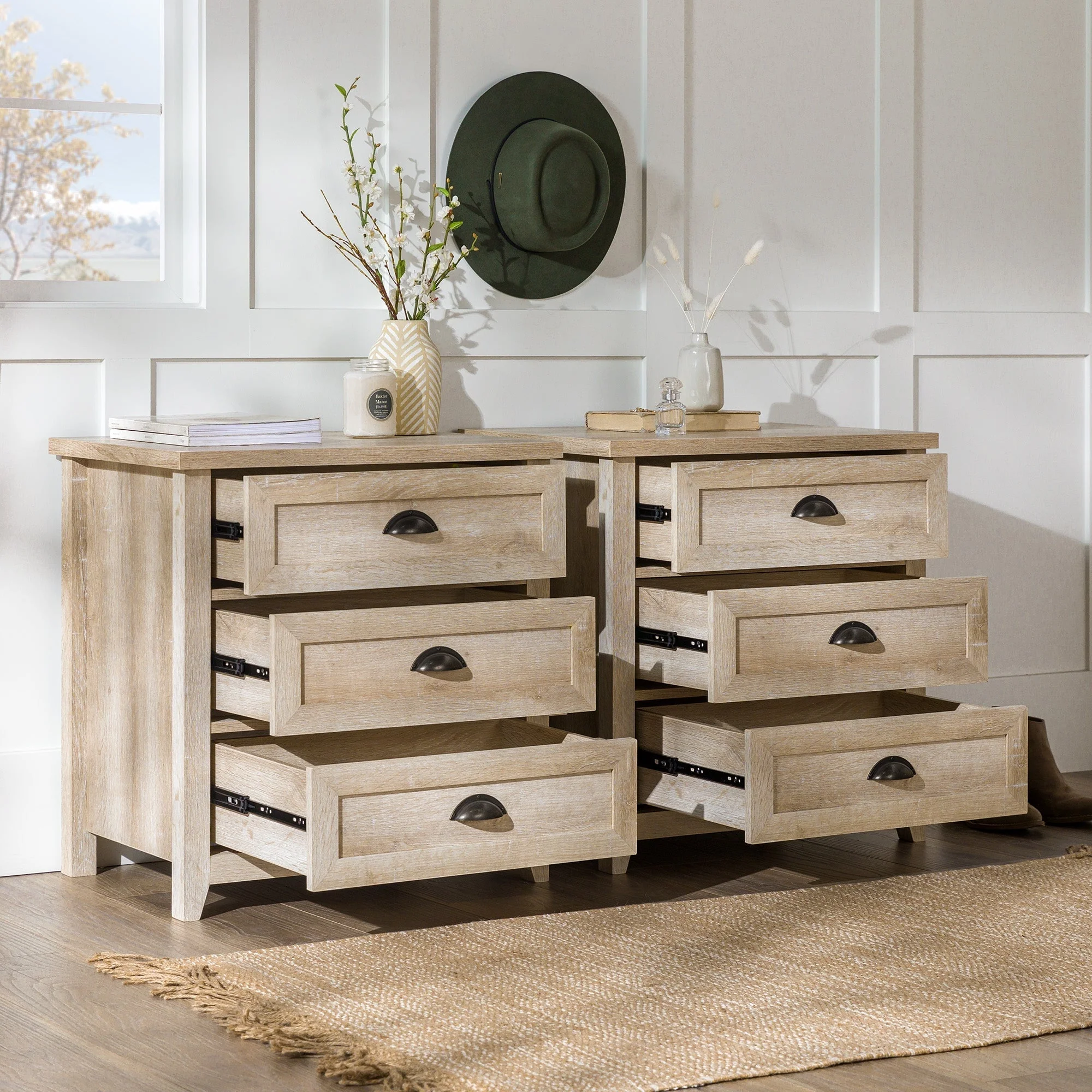 Odette Transitional Farmhouse Nightstand - Image 11