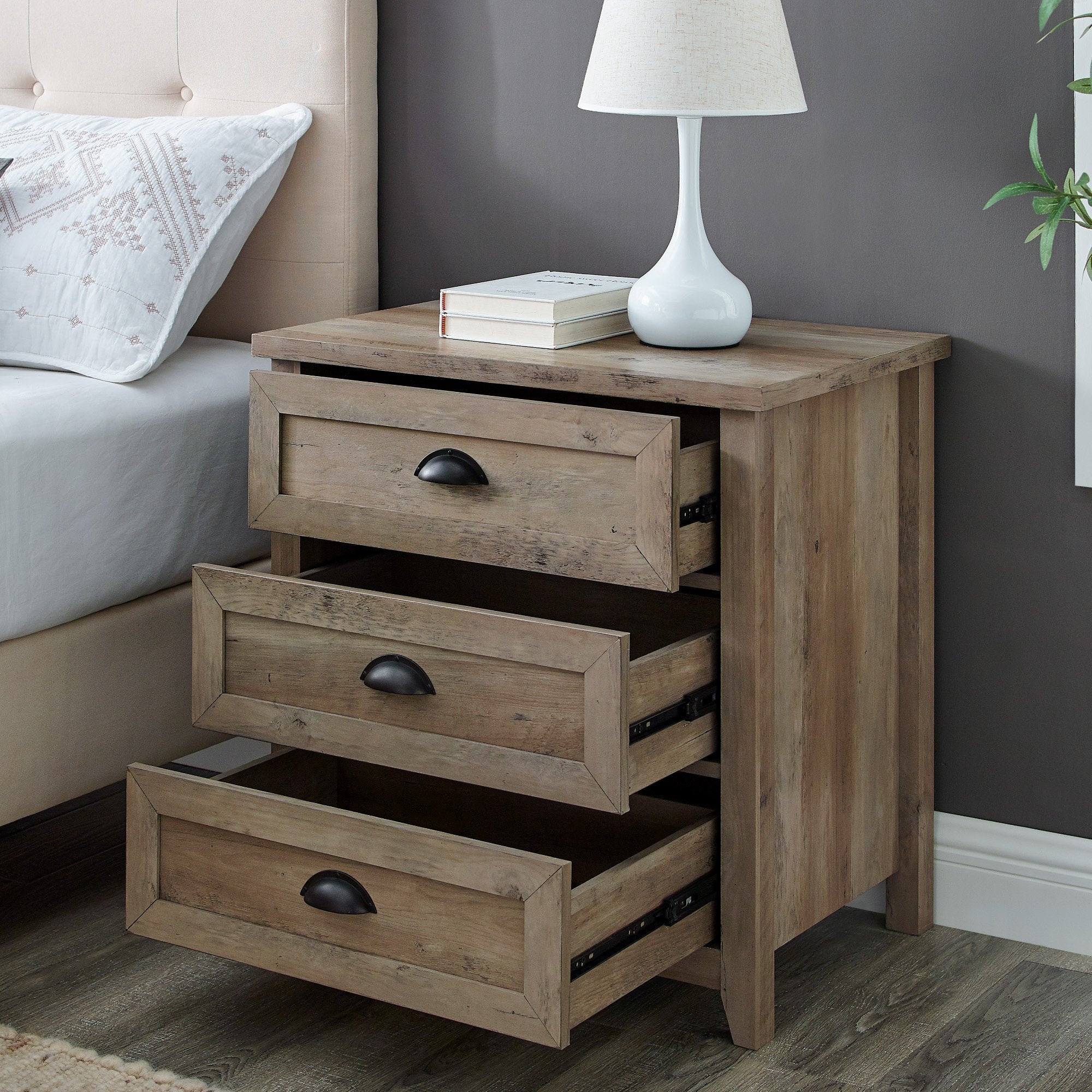 Odette Transitional Farmhouse Nightstand - Image 5
