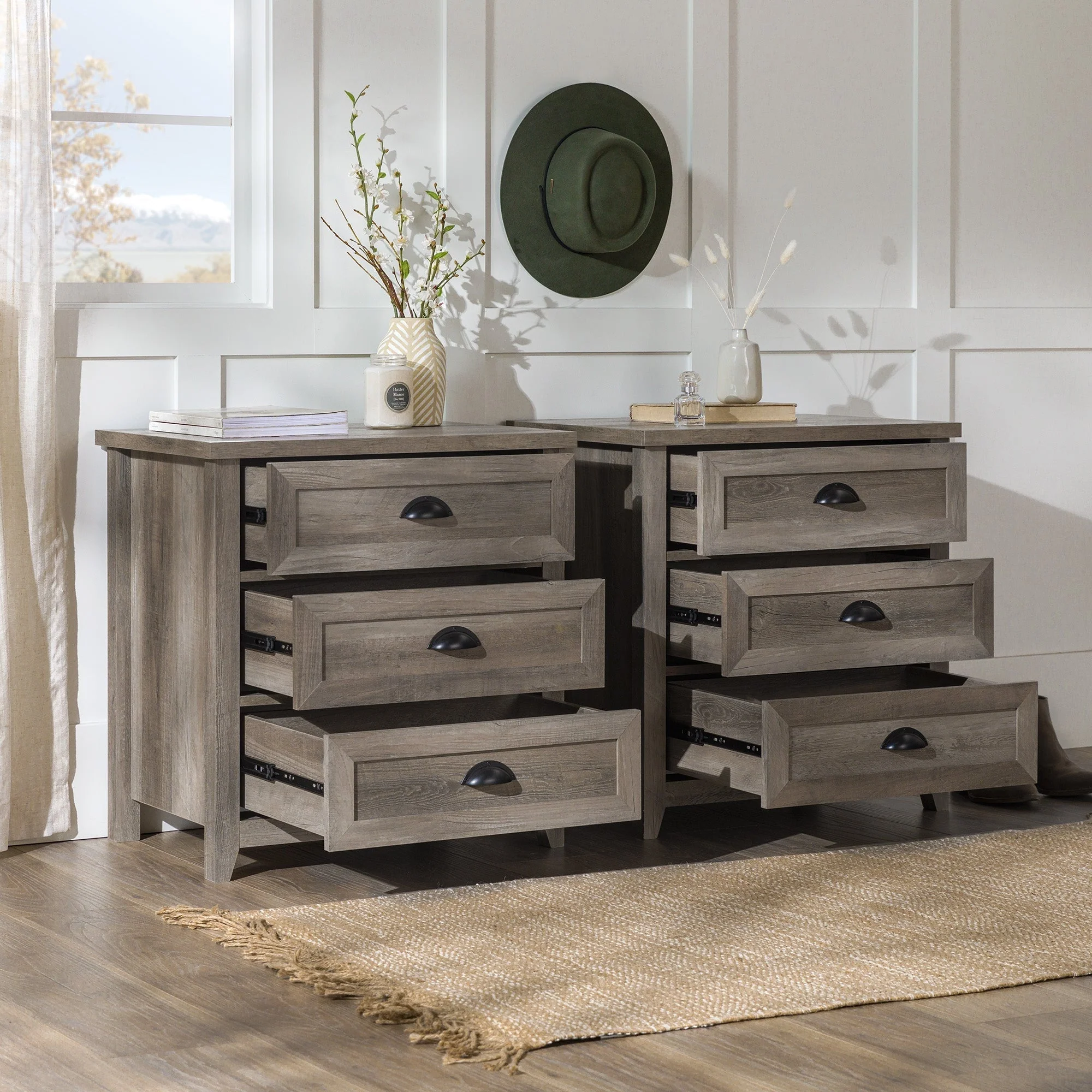 Odette Transitional Farmhouse Nightstand - Image 9
