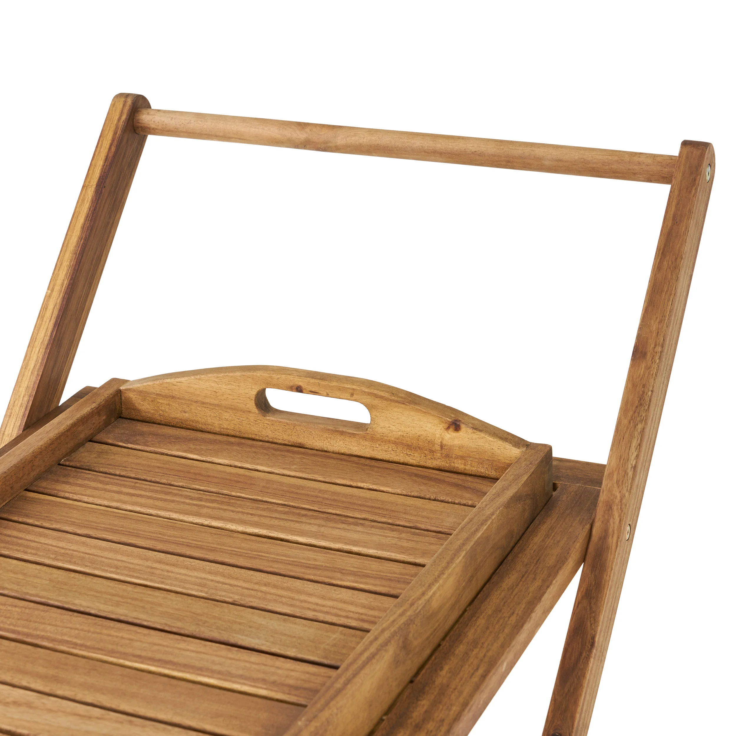 Walker Edison | Outdoor Patio Wood Bar Cart - Image 12