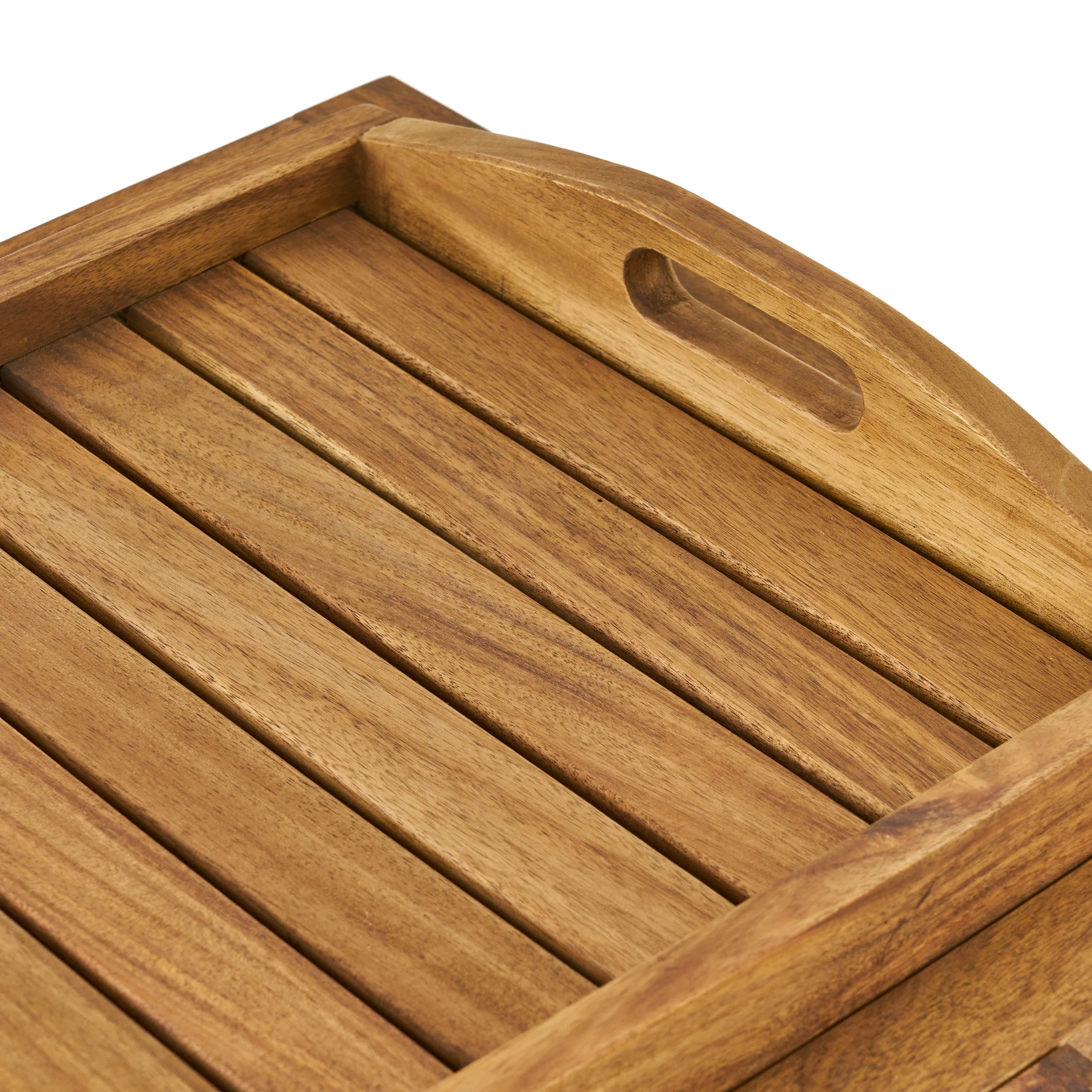 Walker Edison | Outdoor Patio Wood Bar Cart - Image 13