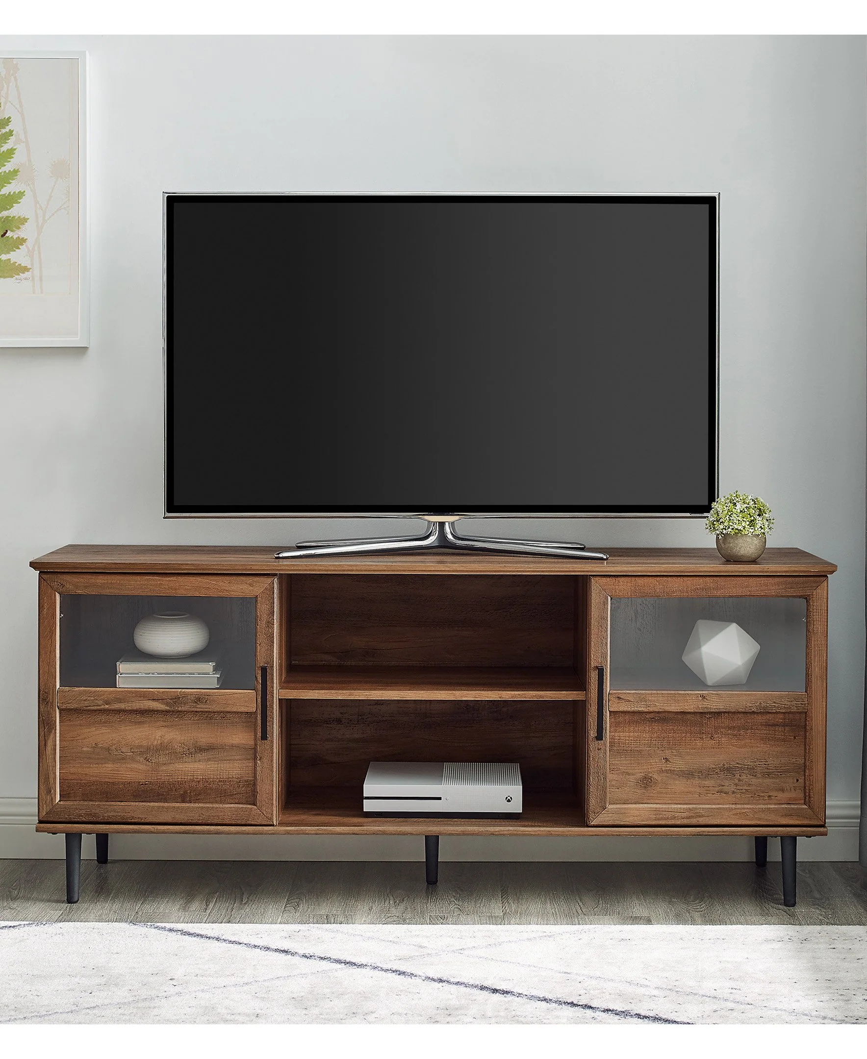 Owen Glass and Wood TV Console - Image 5