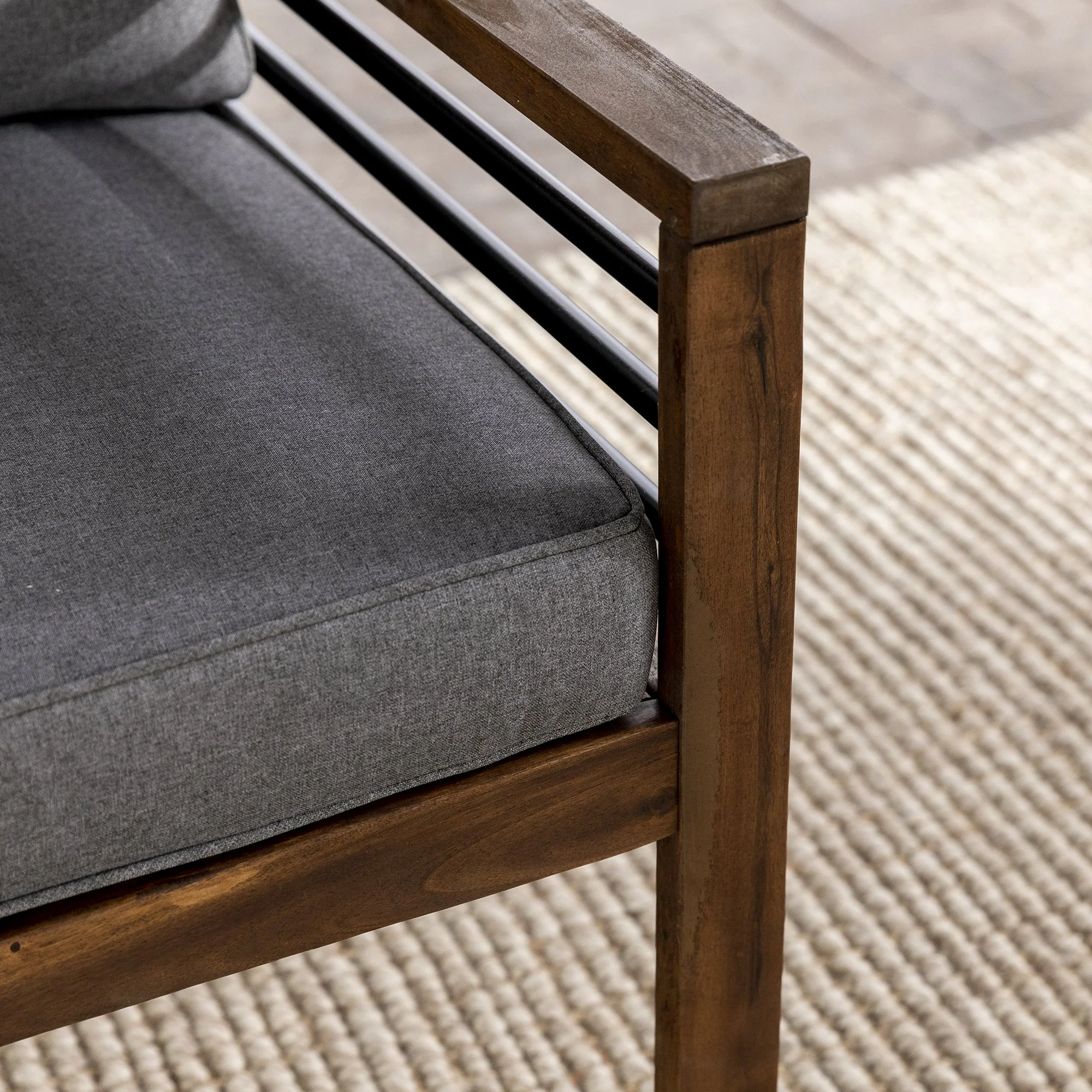 Pearson Modern Outdoor Loveseat - Image 4