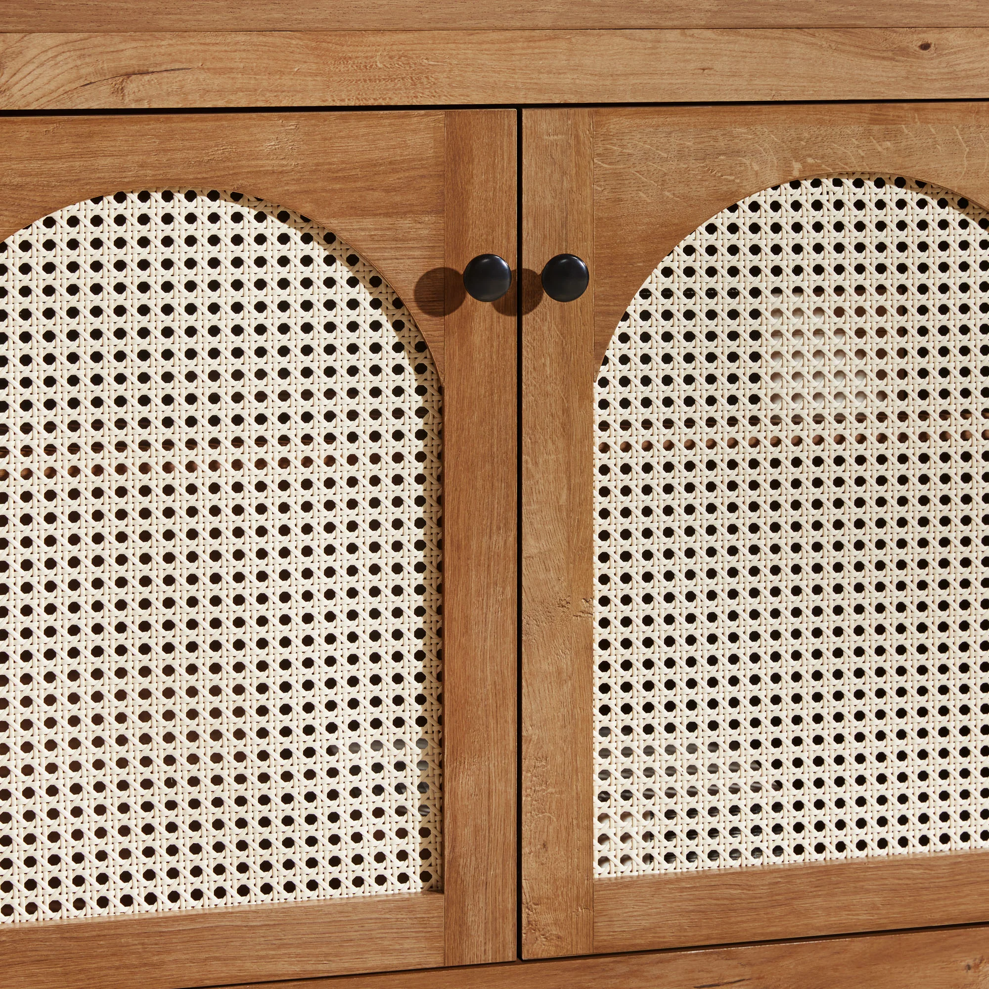 Sasha Contemporary TV Stand and Sideboard with Rattan Doors for up to 80" TV - Image 19