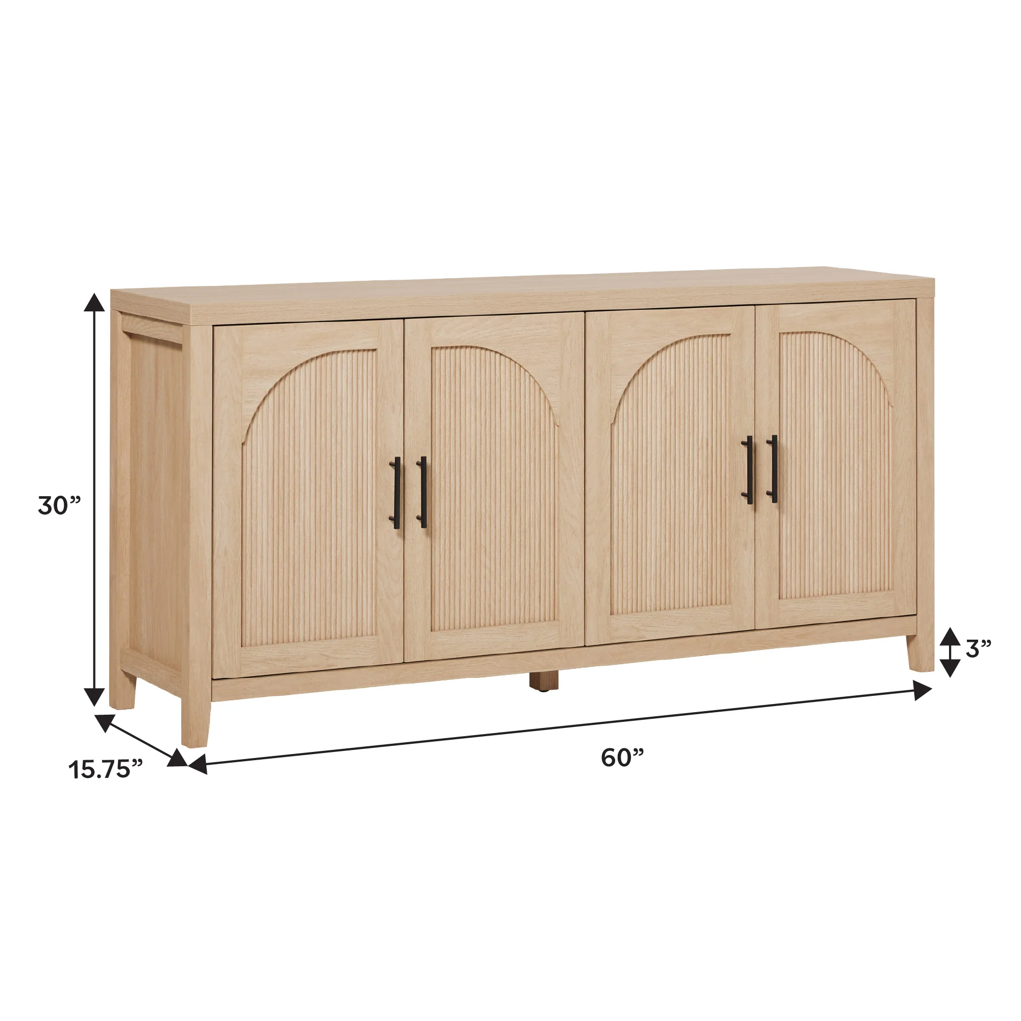 Sasha Modern Reeded Sideboard / TV Stand - Image 28