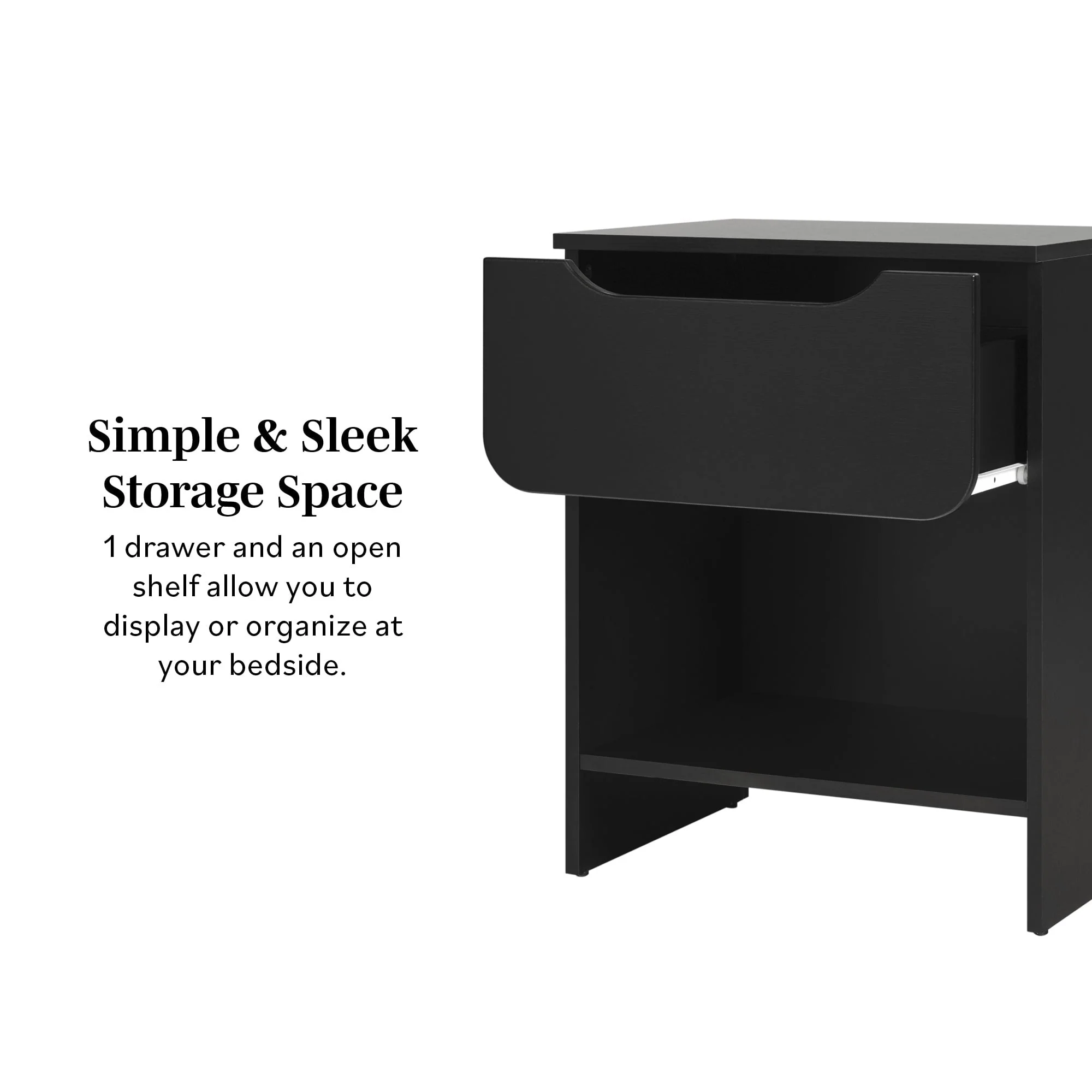 Domm Modern 1-Drawer Nightstand - Image 4