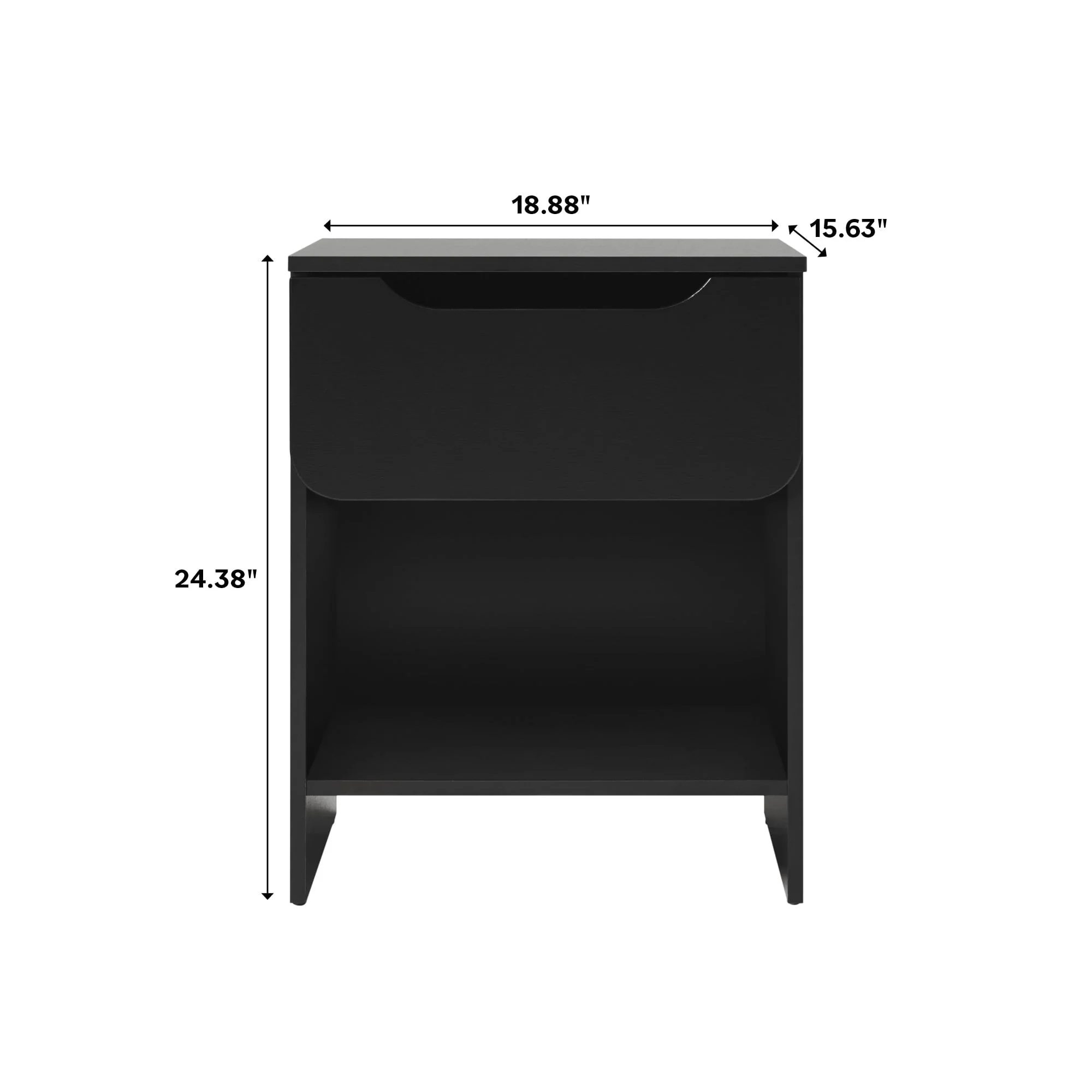 Domm Modern 1-Drawer Nightstand - Image 5
