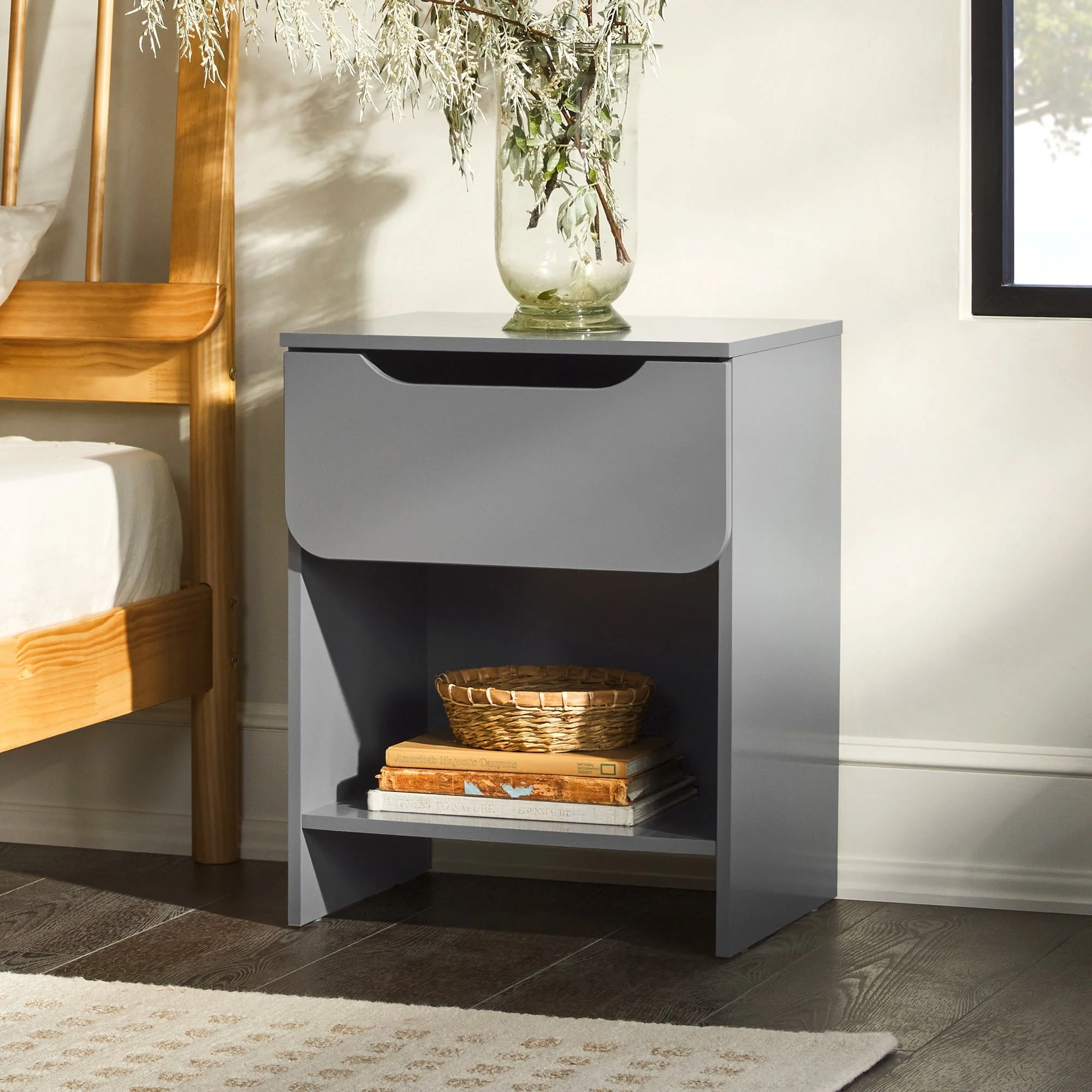 Domm Modern 1-Drawer Nightstand - Image 9