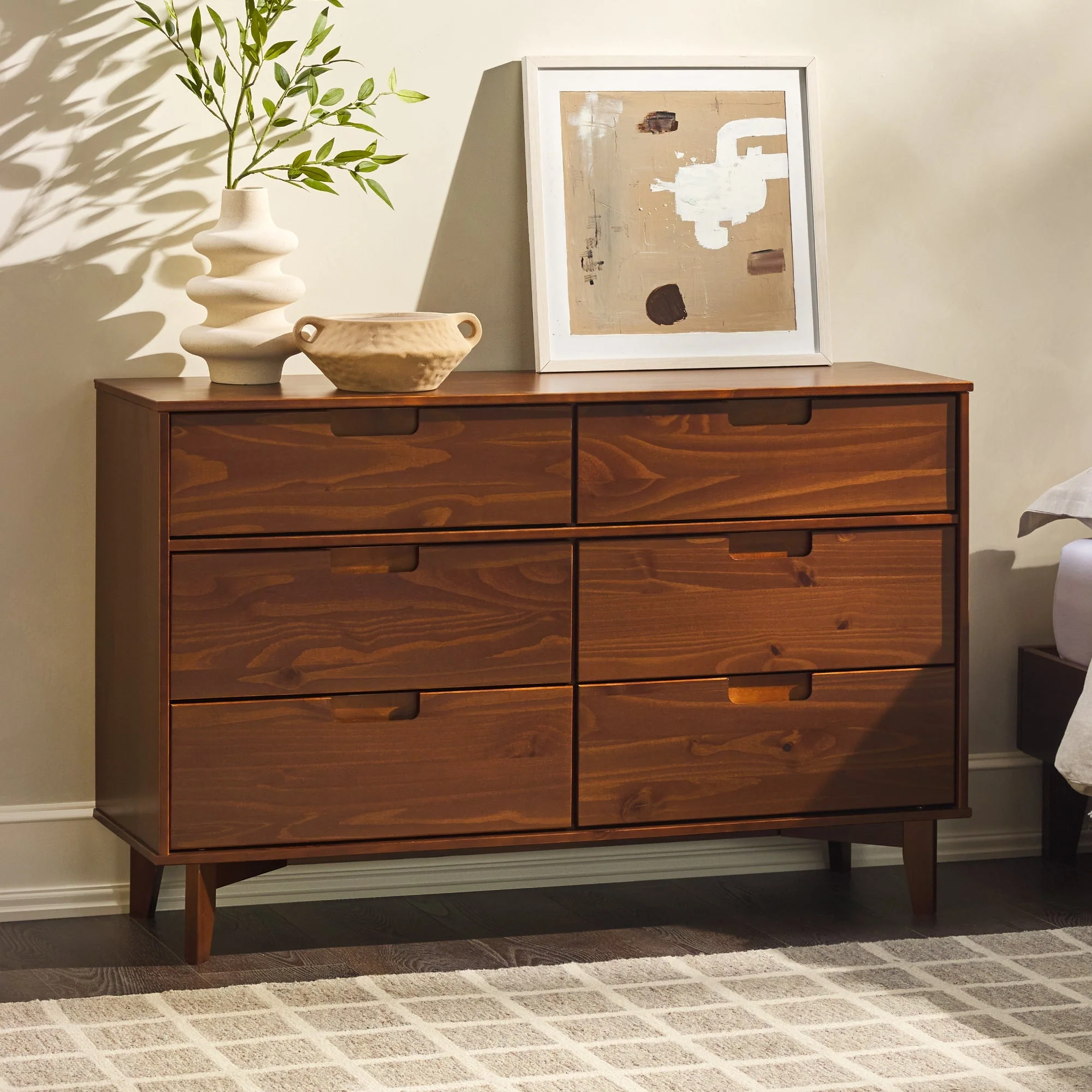 Sloane Mid Century Modern Solid Wood Dresser - Image 12