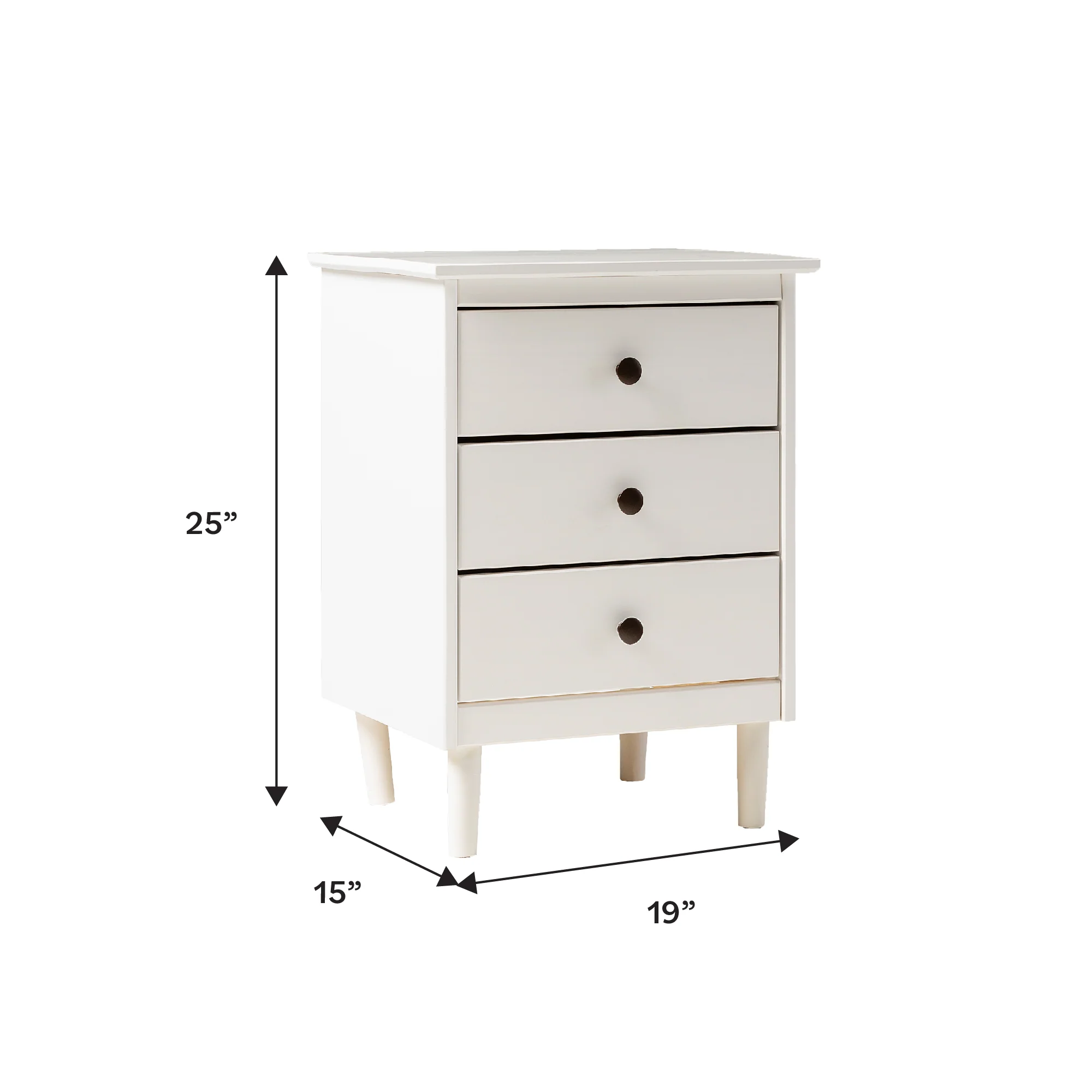 Spencer Solid Transitional Wood Nightstand - Image 17