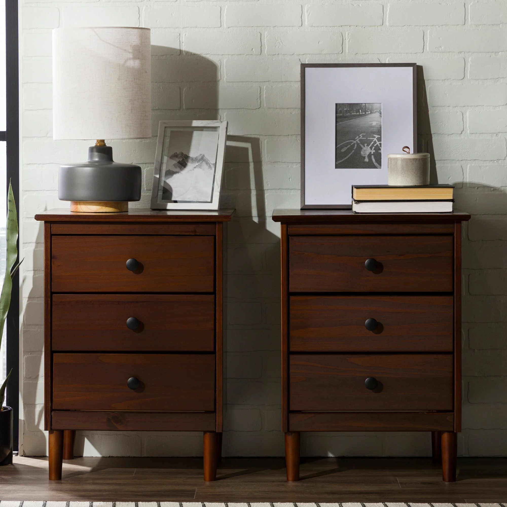 Spencer Solid Transitional Wood Nightstand - Image 36