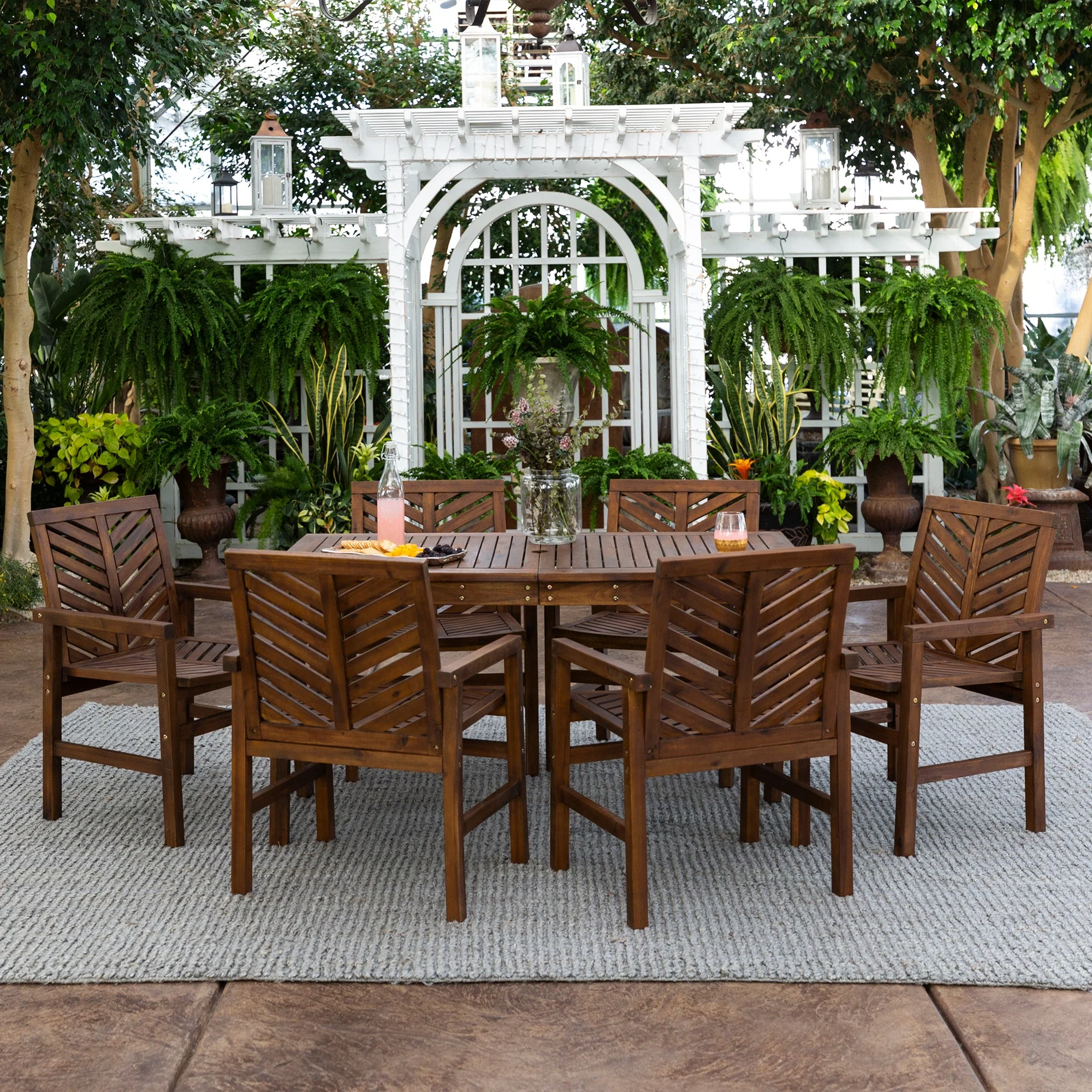 Vincent 7-Piece Outdoor Patio Dining Set - Image 4