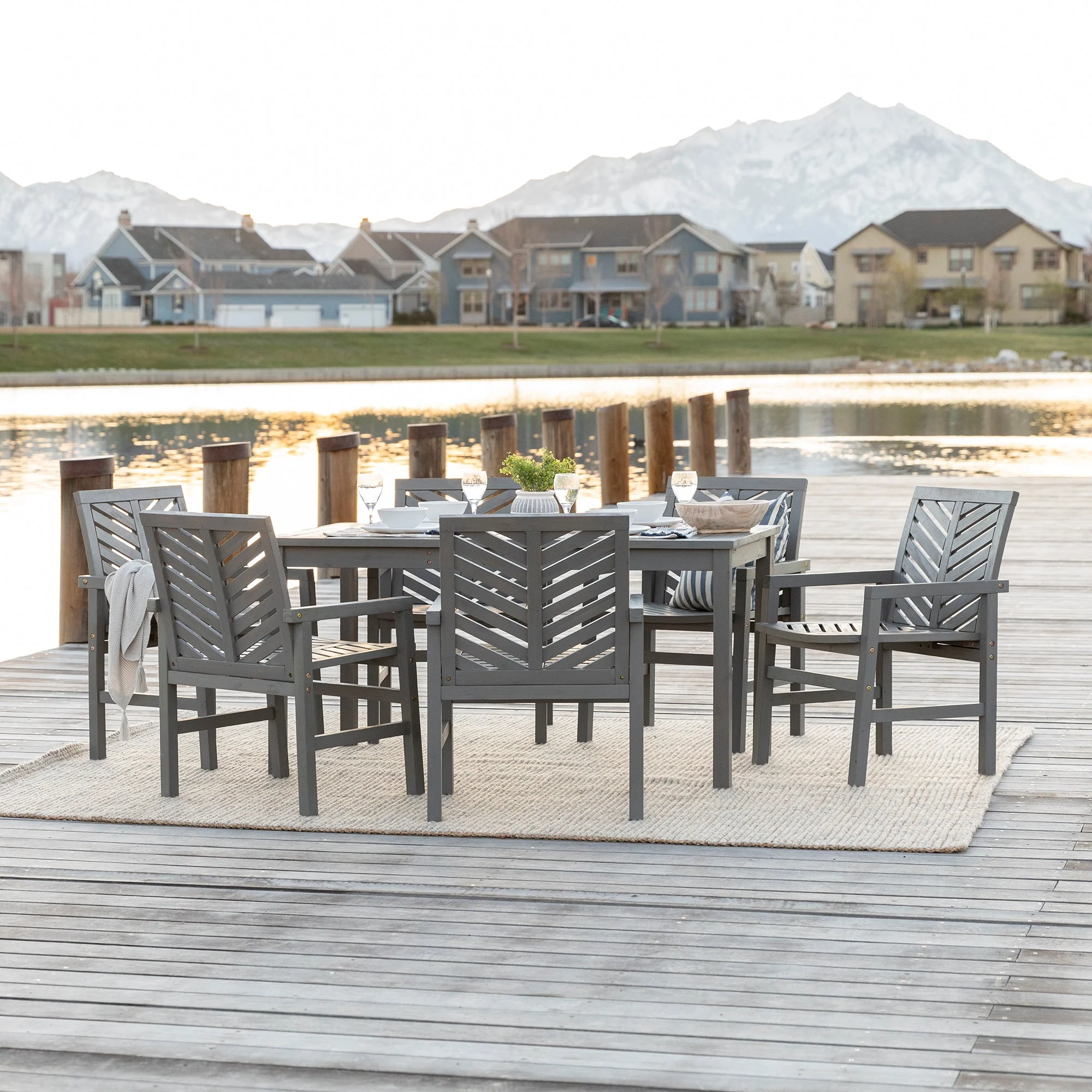 Vincent 7-Piece Outdoor Patio Dining Set - Image 8