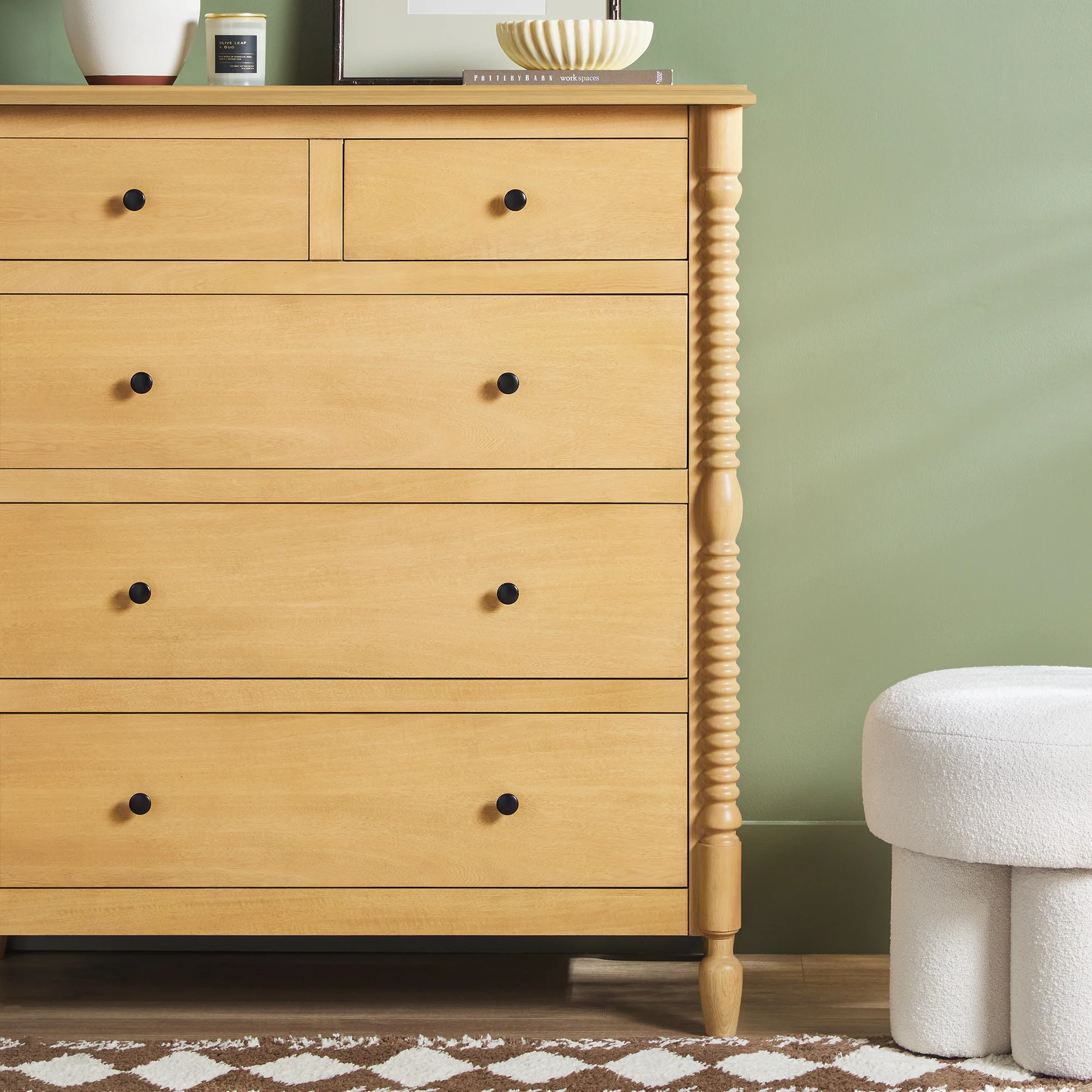 Traditional Vivienne 5-Drawer Easy Assembly Solid Wood Dresser - Image 20