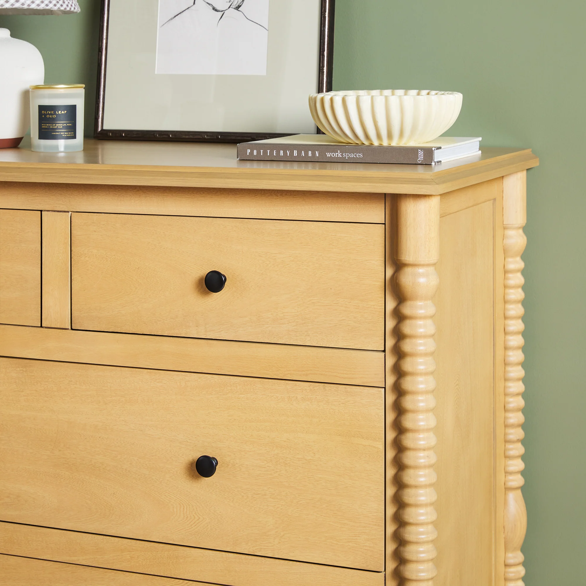 Traditional Vivienne 5-Drawer Easy Assembly Solid Wood Dresser - Image 21